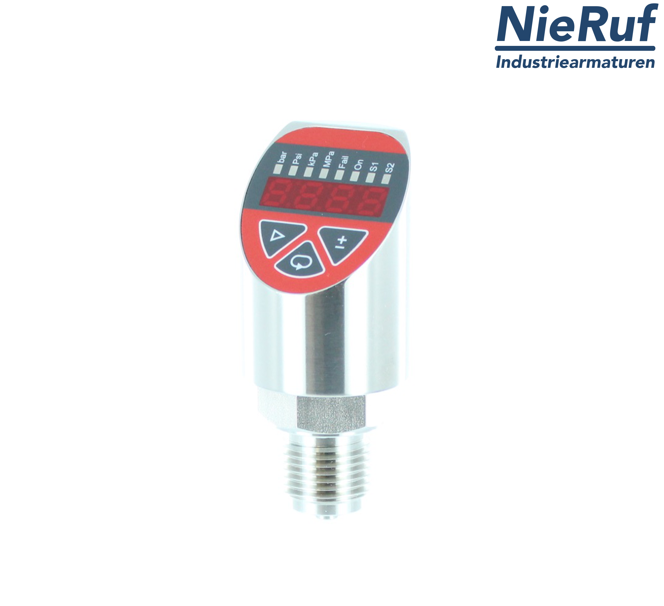 sensore di pressione digitale G 1/2" B IB  5-fili: 2xPNP, 1x4 - 20mA FPM 0,0 - 4,0 bar