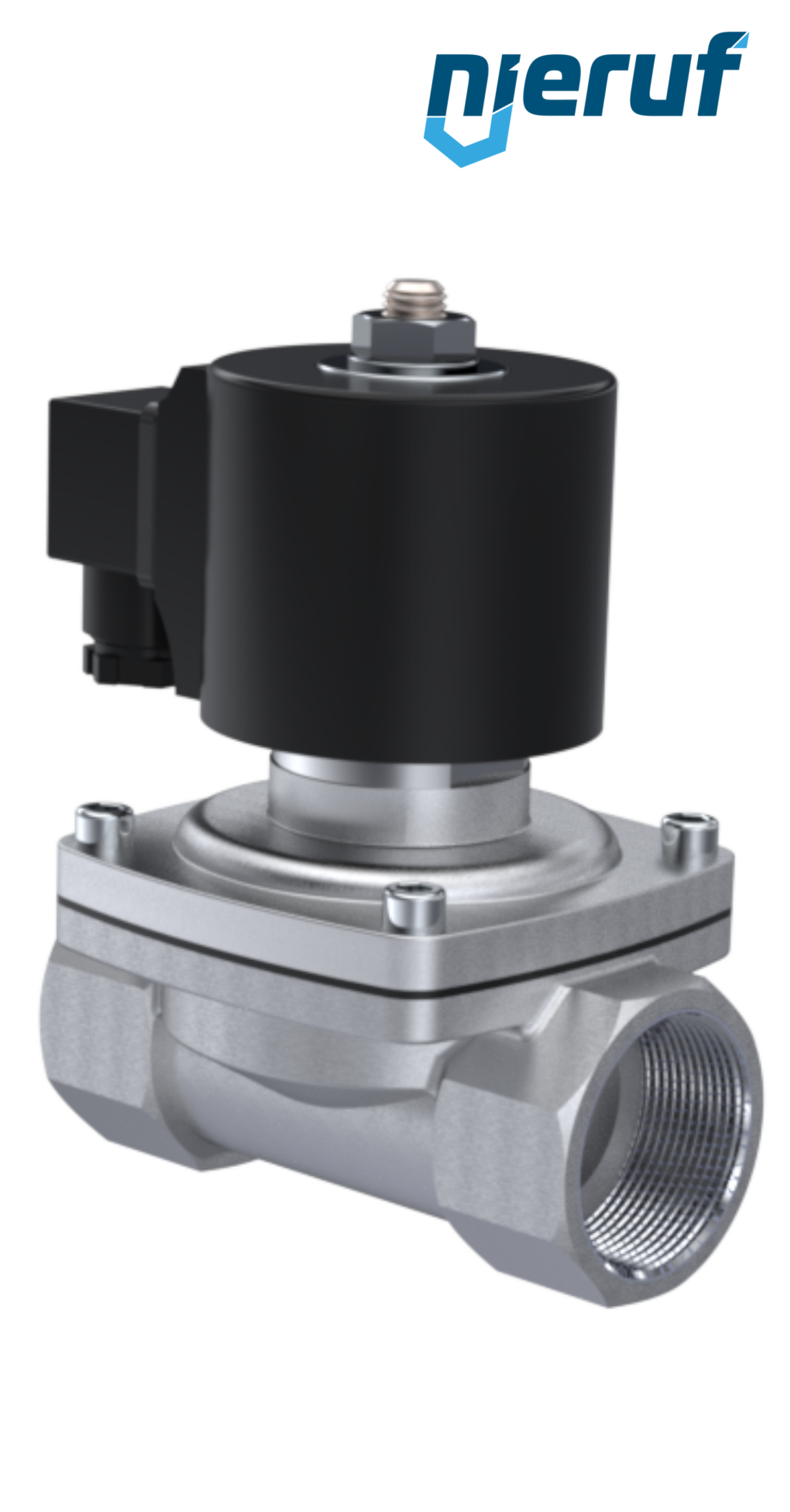 elettrovalvola G 1 1/4" pollici acciaio inossidabile EV06 FKM 24V DC