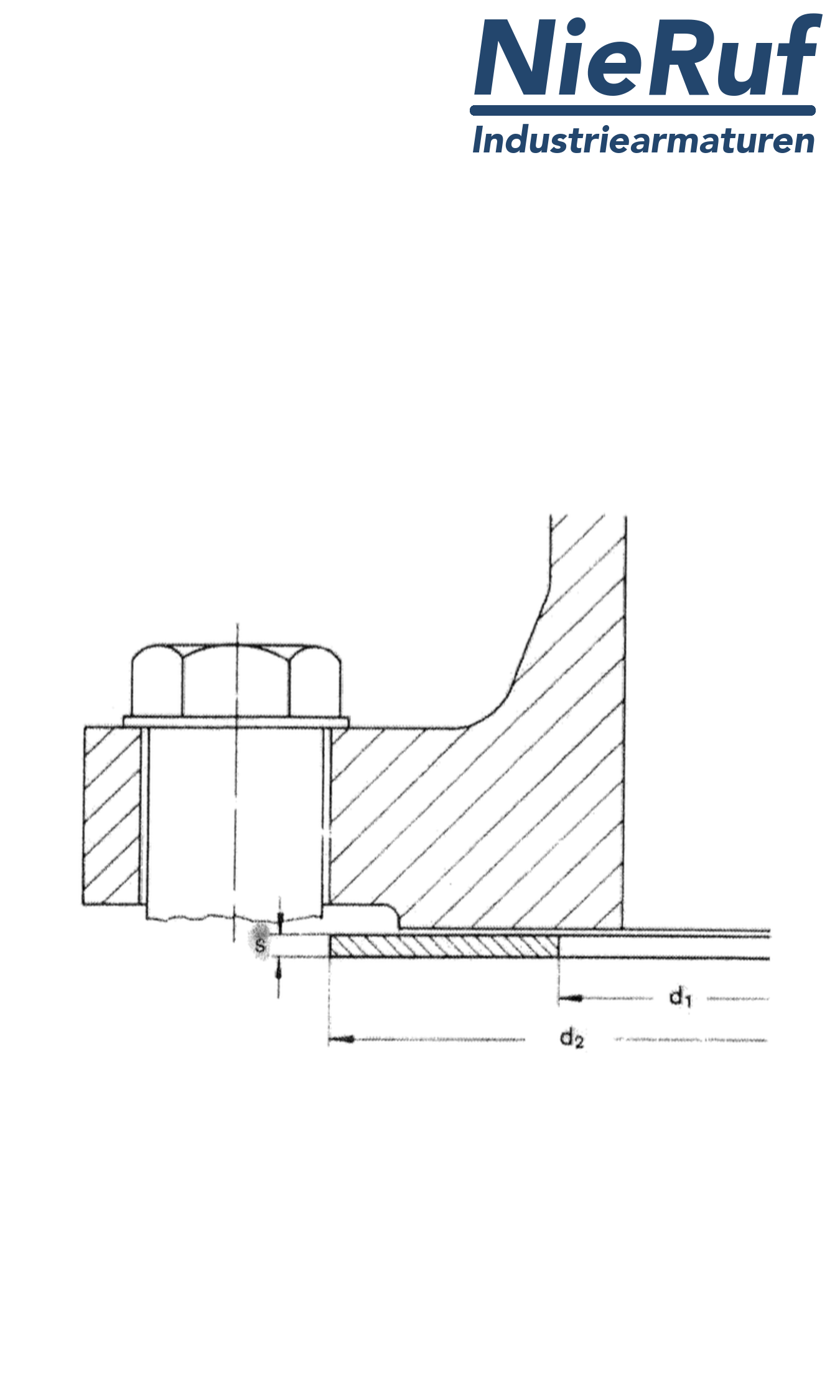 guarnizione per flangia DN50 PN10/16/25/40 61x107x2 Klingersil C 4400