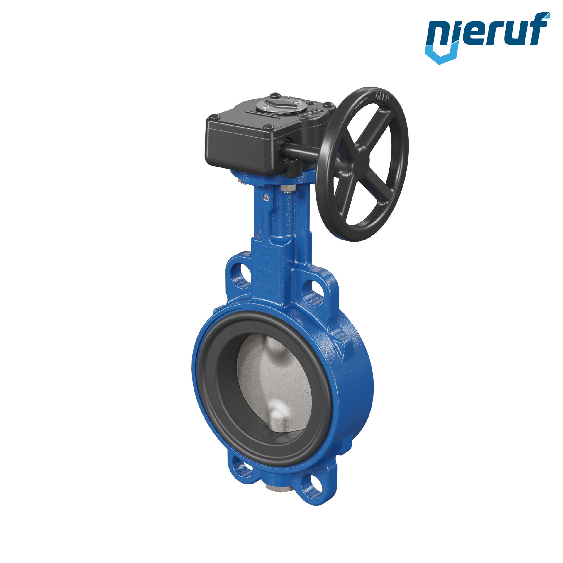 valvola a farfalla AK01 DN 80 PN6-PN10-PN16 & ANSI150 DVGW-gas volantino