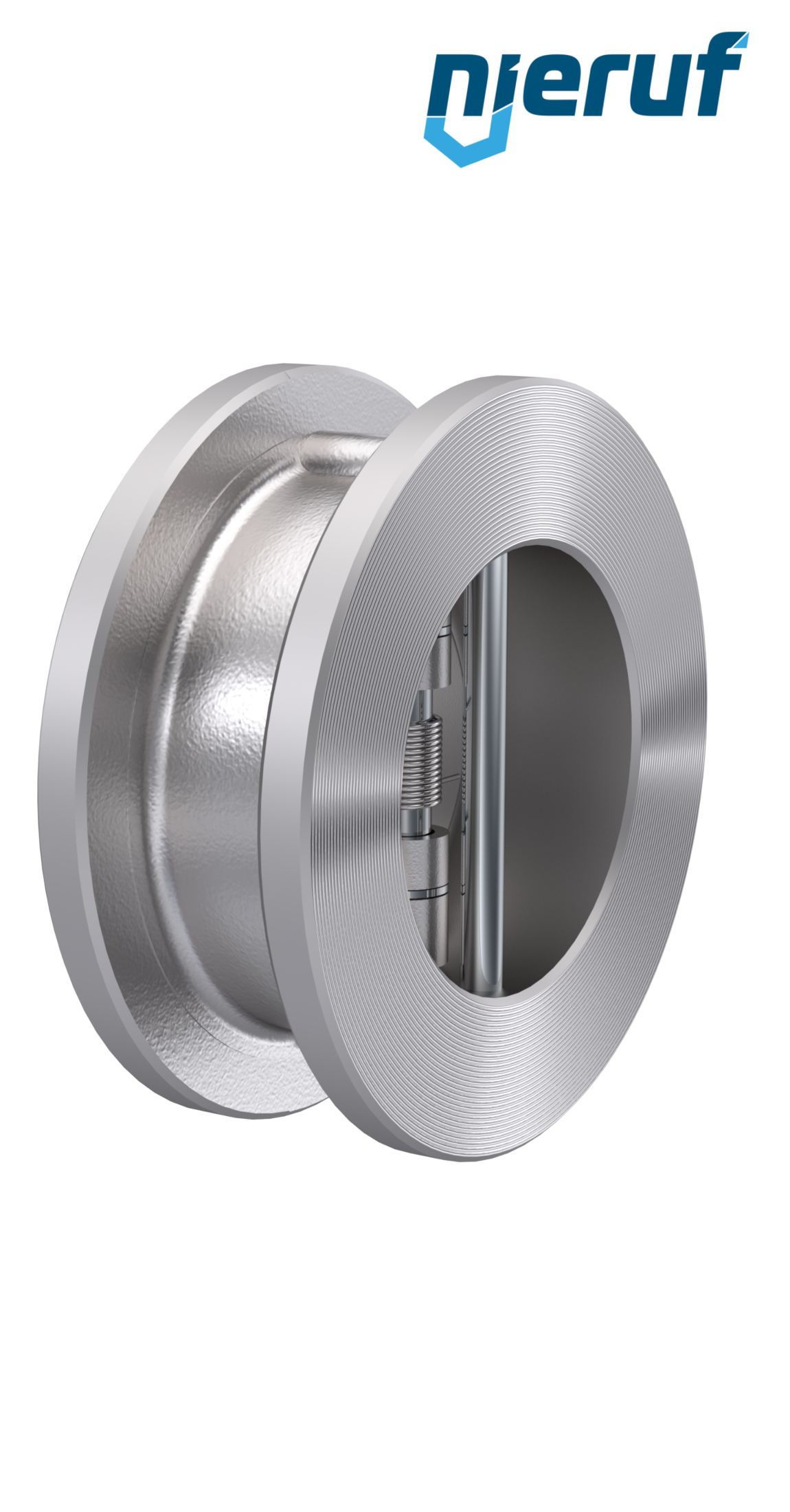 valvola di ritegno a doppio battente DN300 DR03 acciaio inossidabile 1.4408 in metallo