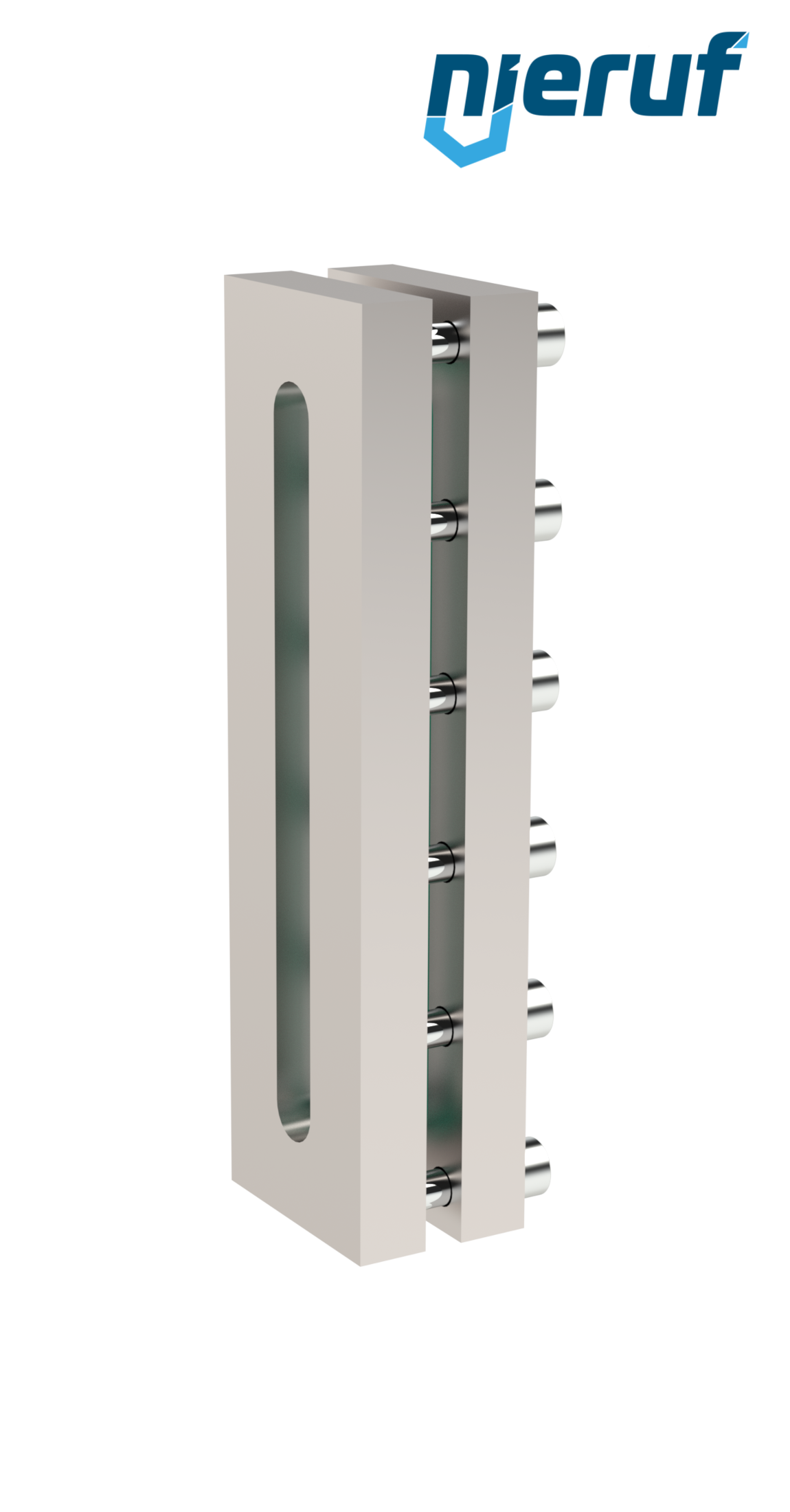 oblò di osservazione per serbatoi L=170mm  BS03 acciaio inossidabile 1.4571 vetro borosilicato, reflex 16bar