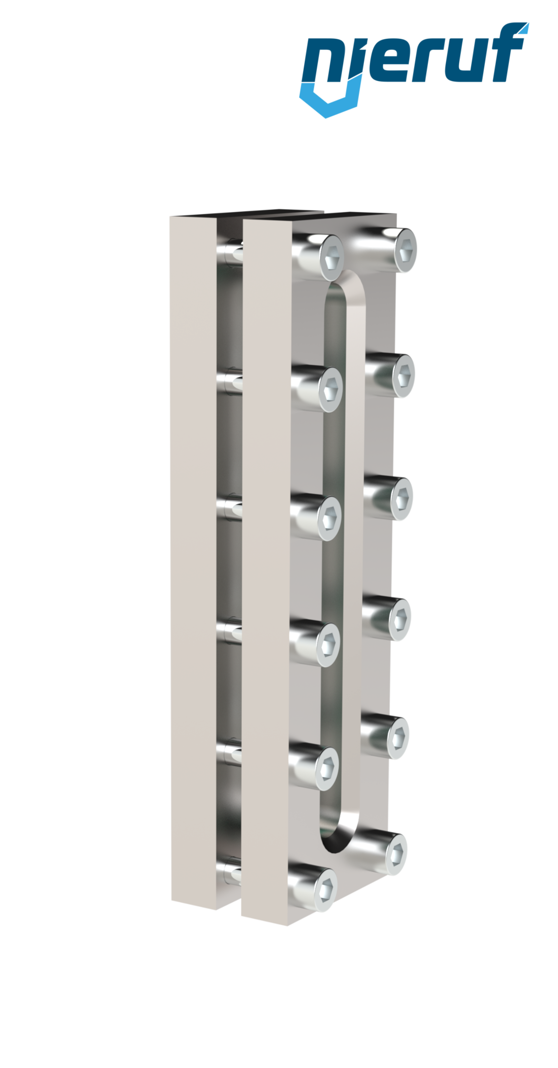 oblò di osservazione per serbatoi L=250mm  BS03 acciaio inossidabile 1.4571 vetro borosilicato, reflex 16bar