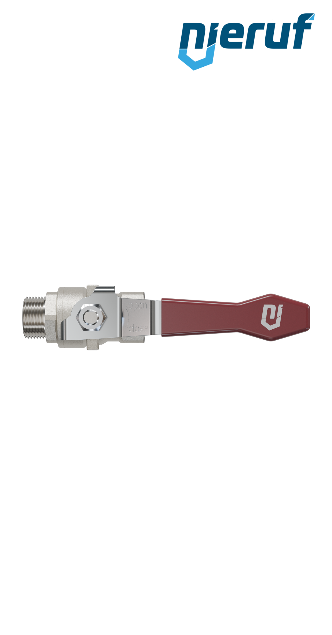 valvola a sfera a 2 vie DN10 - 3/8" pollici GK01 filettatura F x M