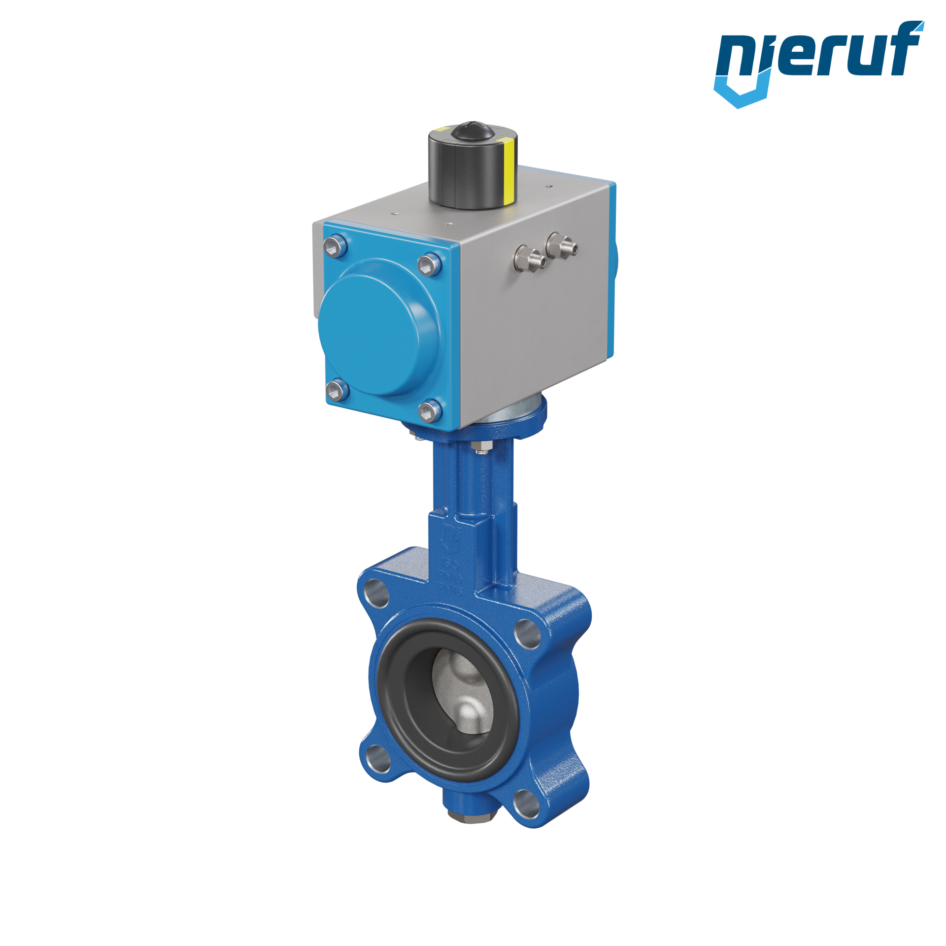 valvola a farfalla DN 50 AK02 EPDM alta temperatura & FDA attuatore pneumatico a semplice effetto chiusura a molla