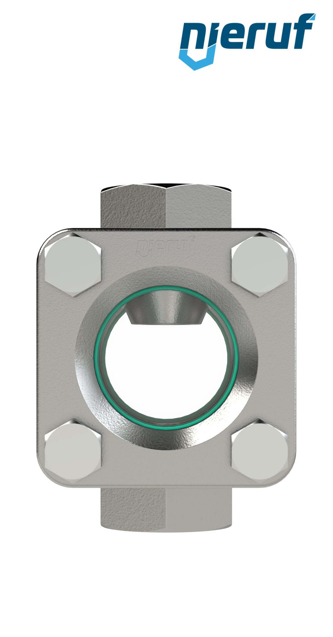 spia visiva / indicatore di flusso DN32 - 1 1/4" pollici acciaio inossidabile vetro calciosodico