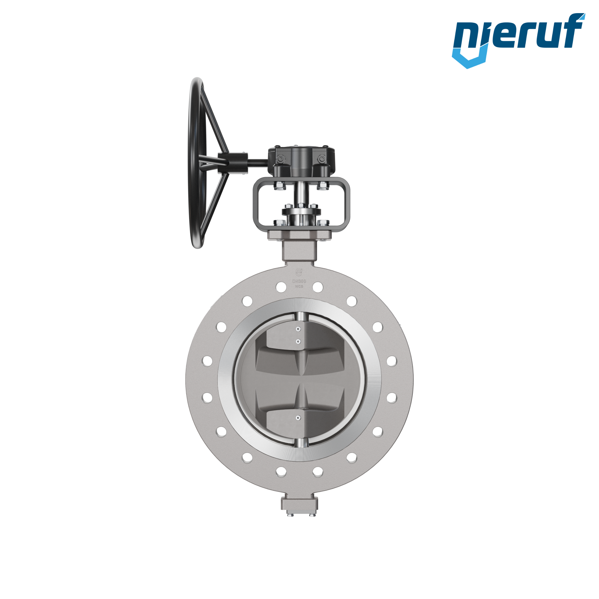 valvola a farfalla triplo eccentrico acciaio inox AK14 DN 300 PN25 volantino