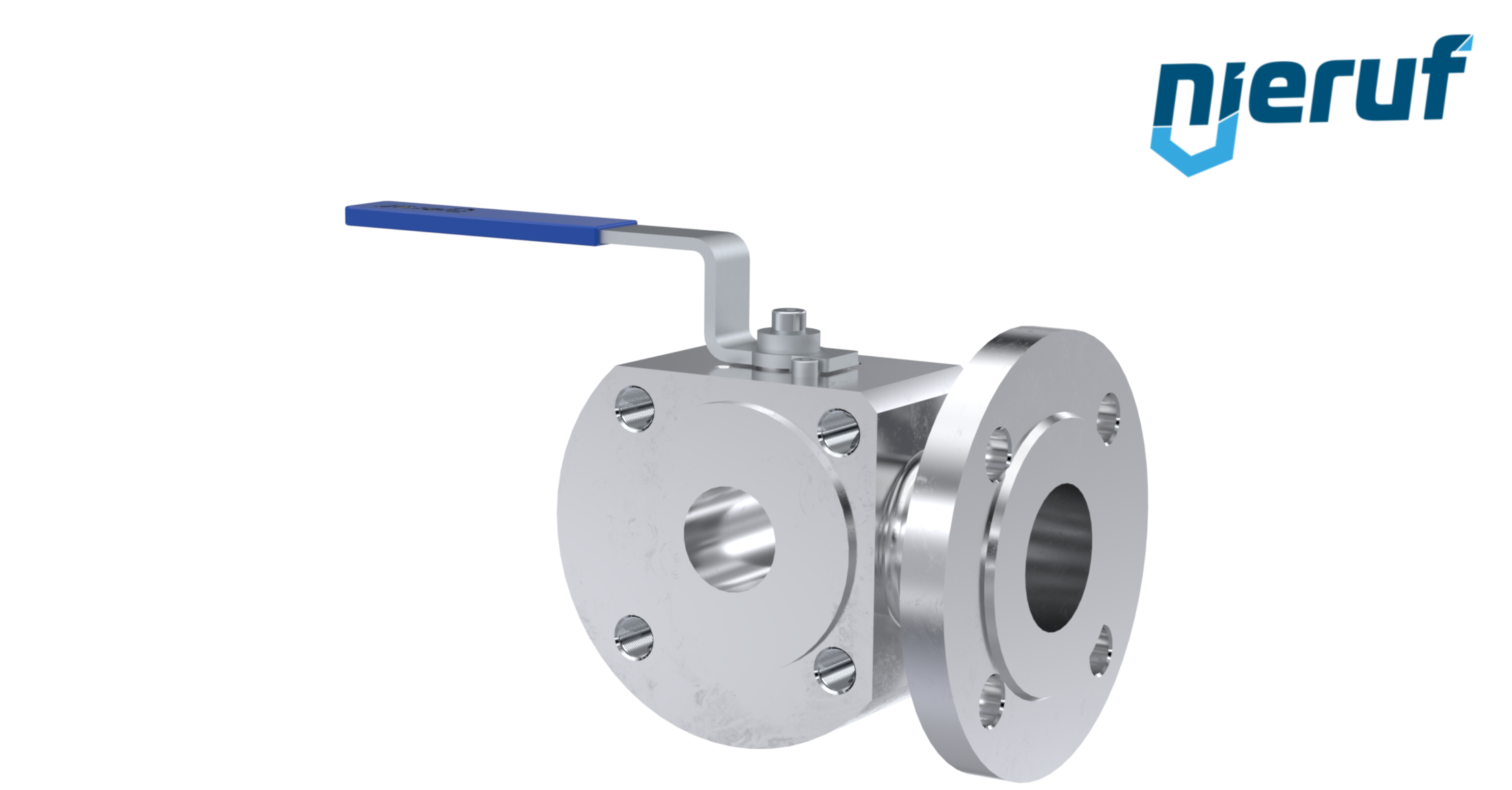 valvola a sfera a 3/2 vie DN32 FK07 C22 acciaio zincato 1.040 sfera in acciaio inossidabile 1.4404