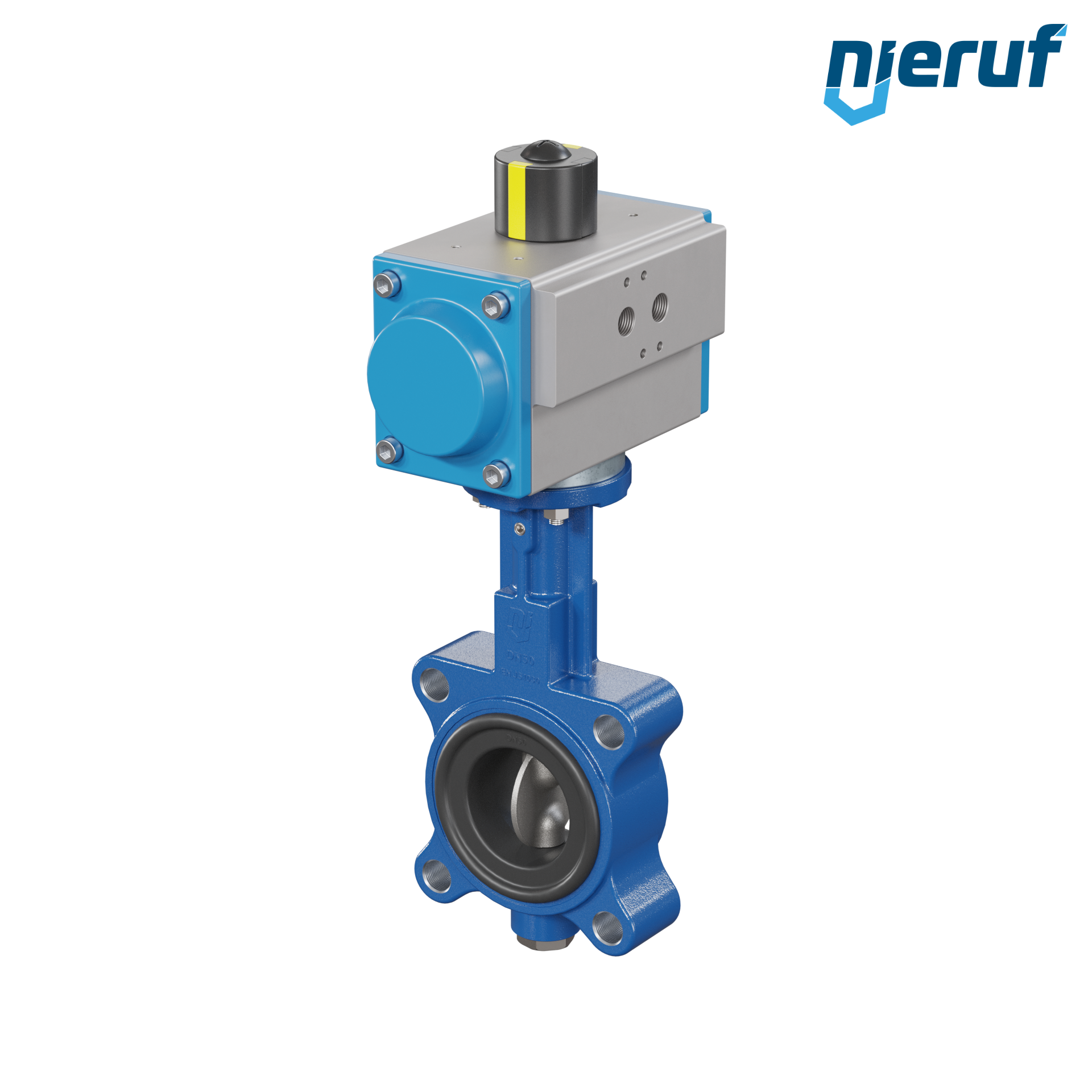 valvola a farfalla DN 50 AK02 EPDM alta temperatura & FDA attuatore pneumatico a semplice effetto apertura a molla