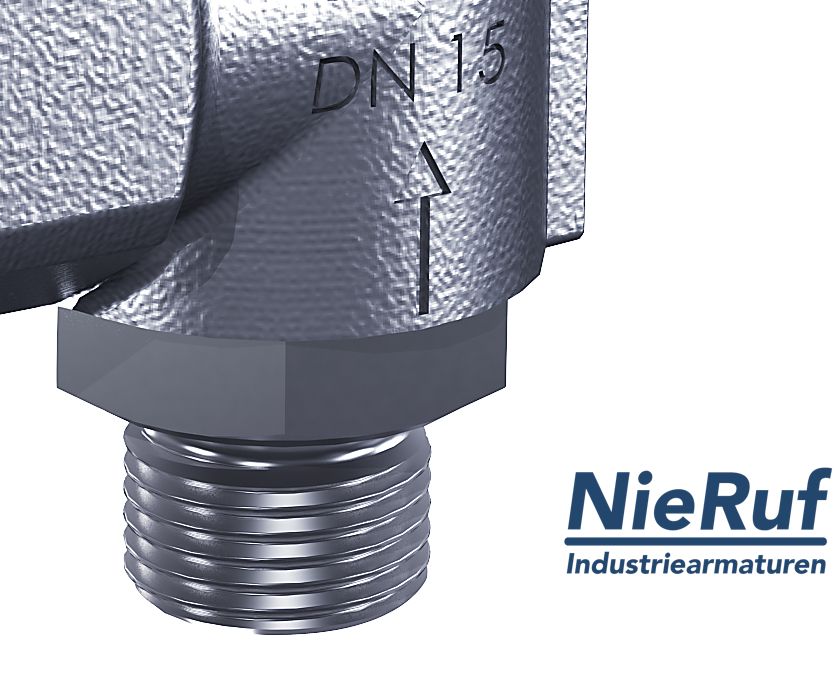 valvola di sicurezza 3/4" M  x 1 1/4" F SV06 fluidi liquidi, acciaio inox NBR