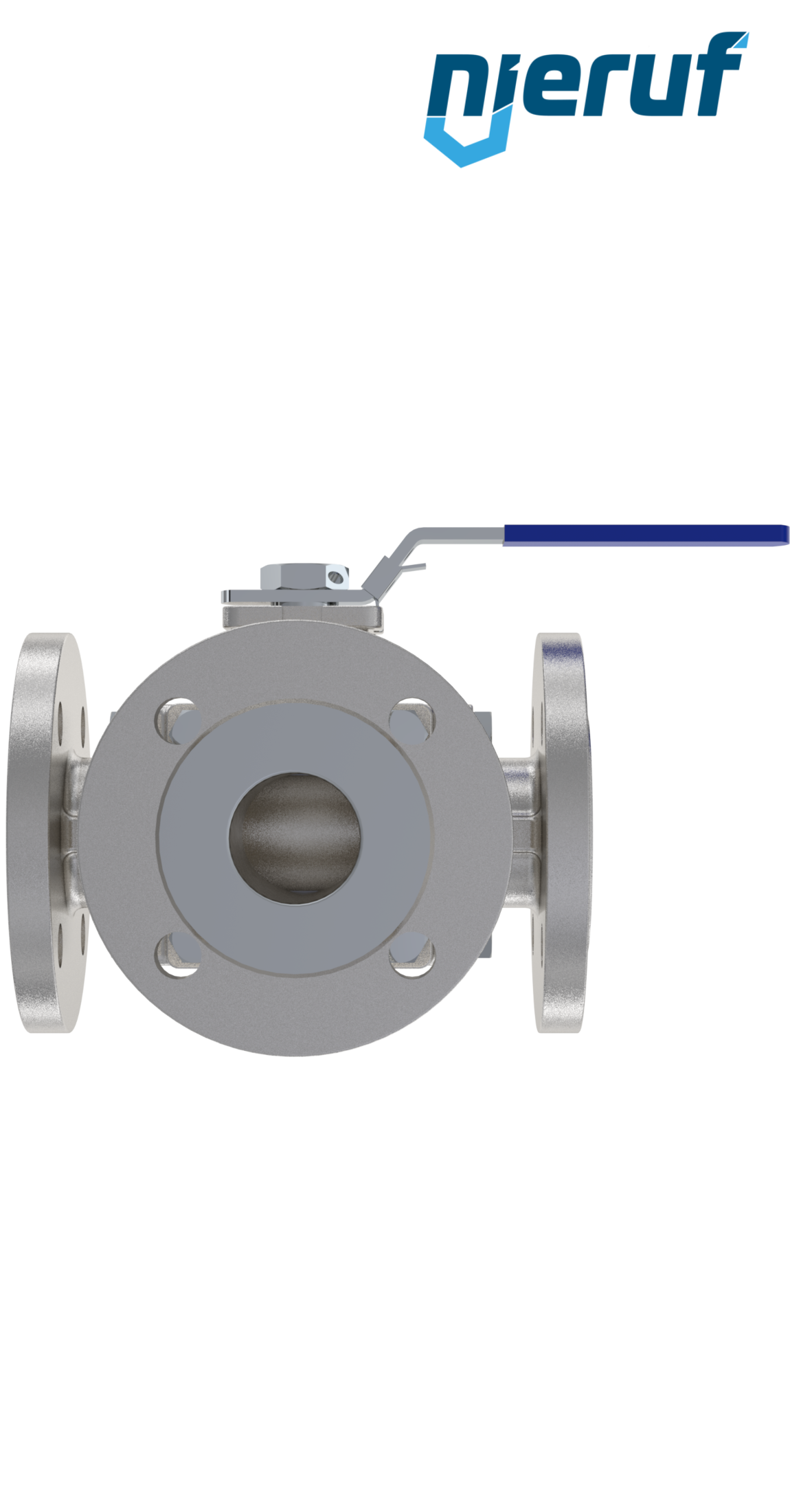 valvola a sfera flangiata a 3 vie in acciaio inossidabile DN80 FK09 incavo a forma di L in acciaio inossidabile 1.4408