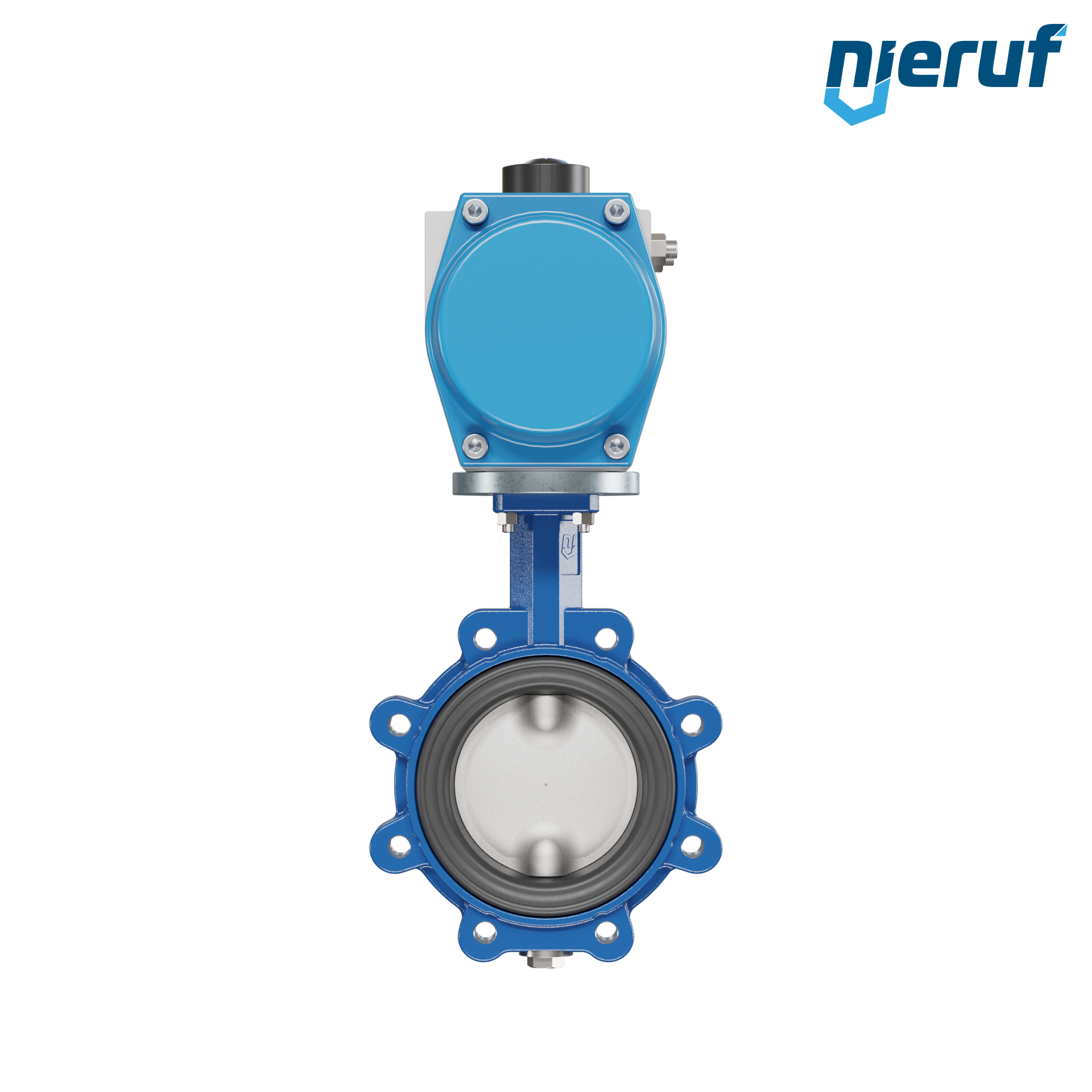 valvola a farfalla DN 125 AK02 EPDM DVGW acqua potabile, WRAS, ACS, W270 attuatore pneumatico a semplice effetto chiusura a molla
