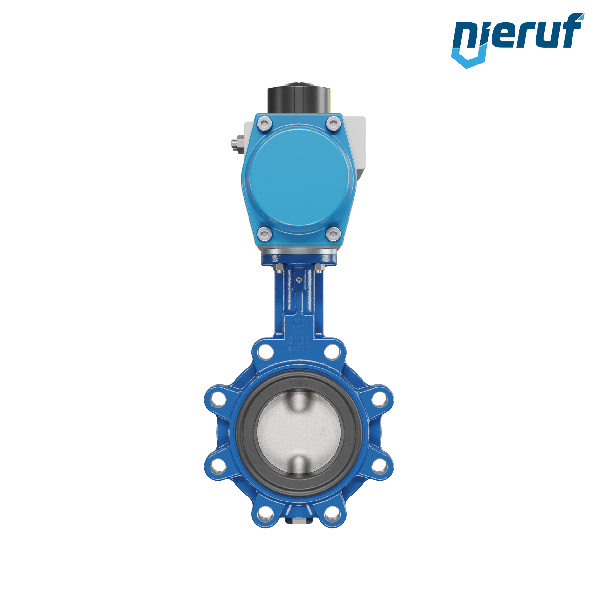 valvola a farfalla DN 80 AK02 EPDM alta temperatura & FDA attuatore pneumatico a semplice effetto chiusura a molla