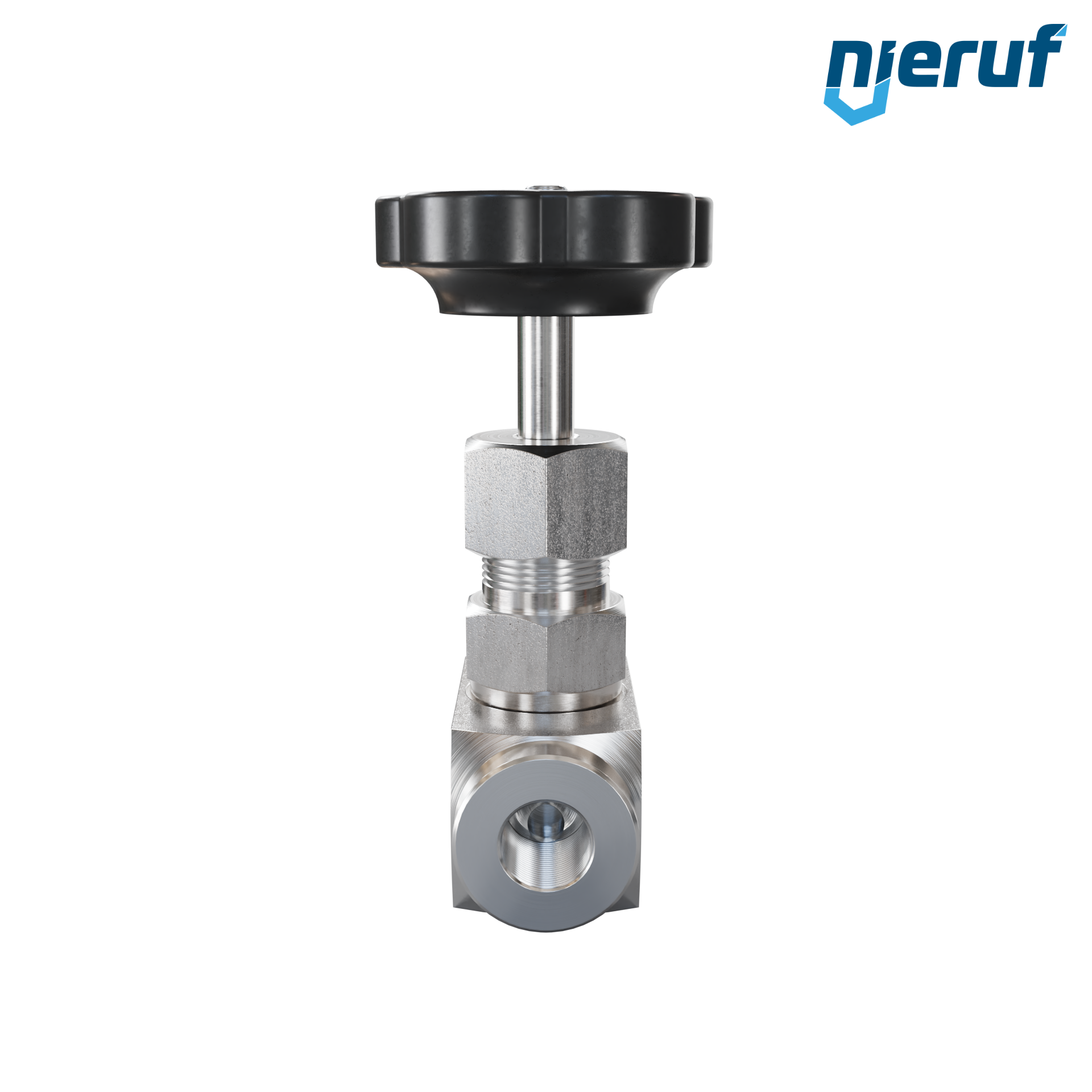 valvola a spillo (per alta pressione) 1/4" pollici NV01 acciaio inossidabile 1.4571