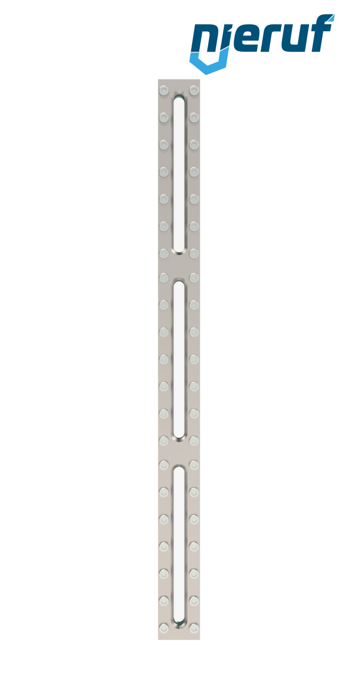 oblò di osservazione per serbatoi L=620mm  BS03 acciaio inossidabile 1.4571 vetro borosilicato, reflex 16bar