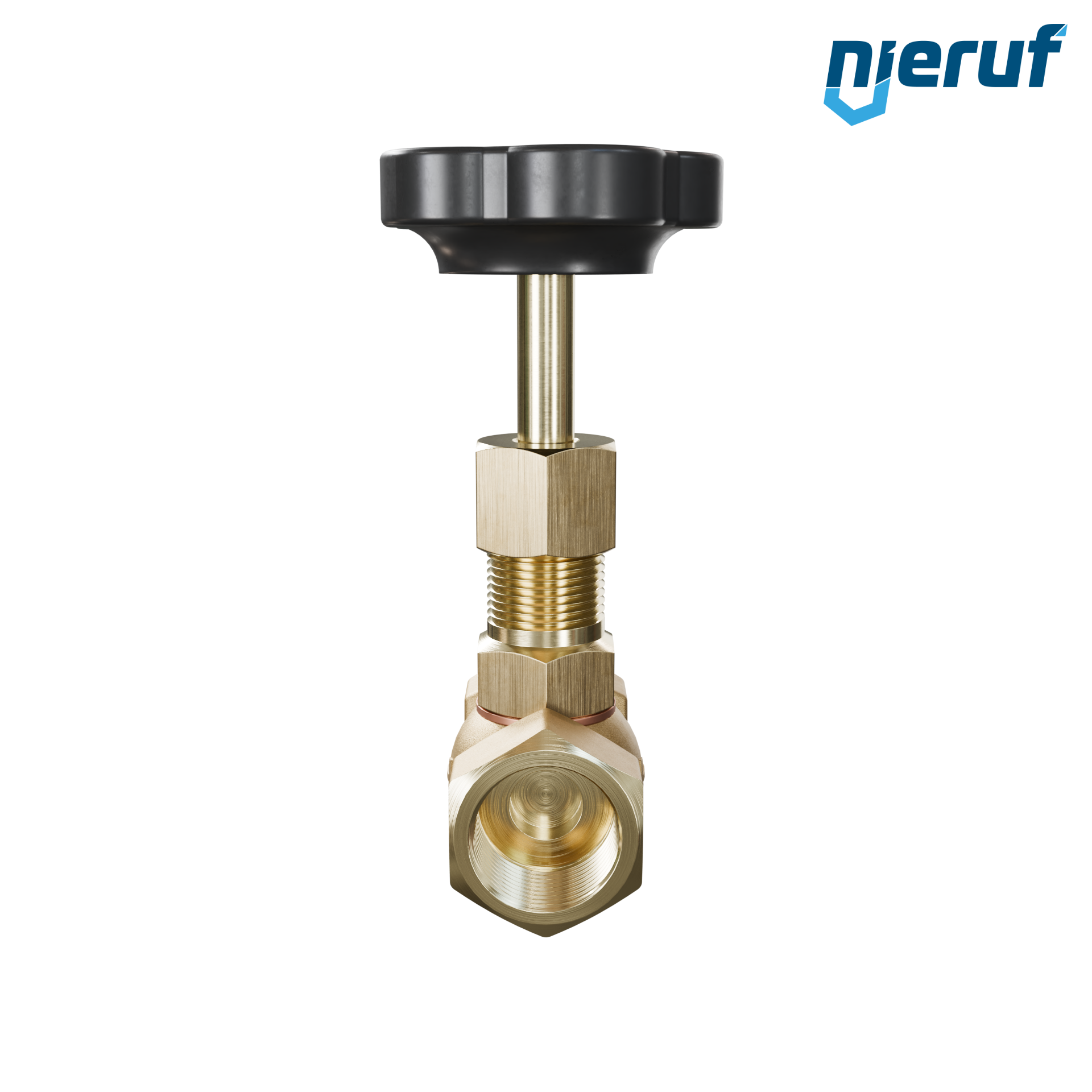 valvola a spillo 1/2" pollici NV02 ottone