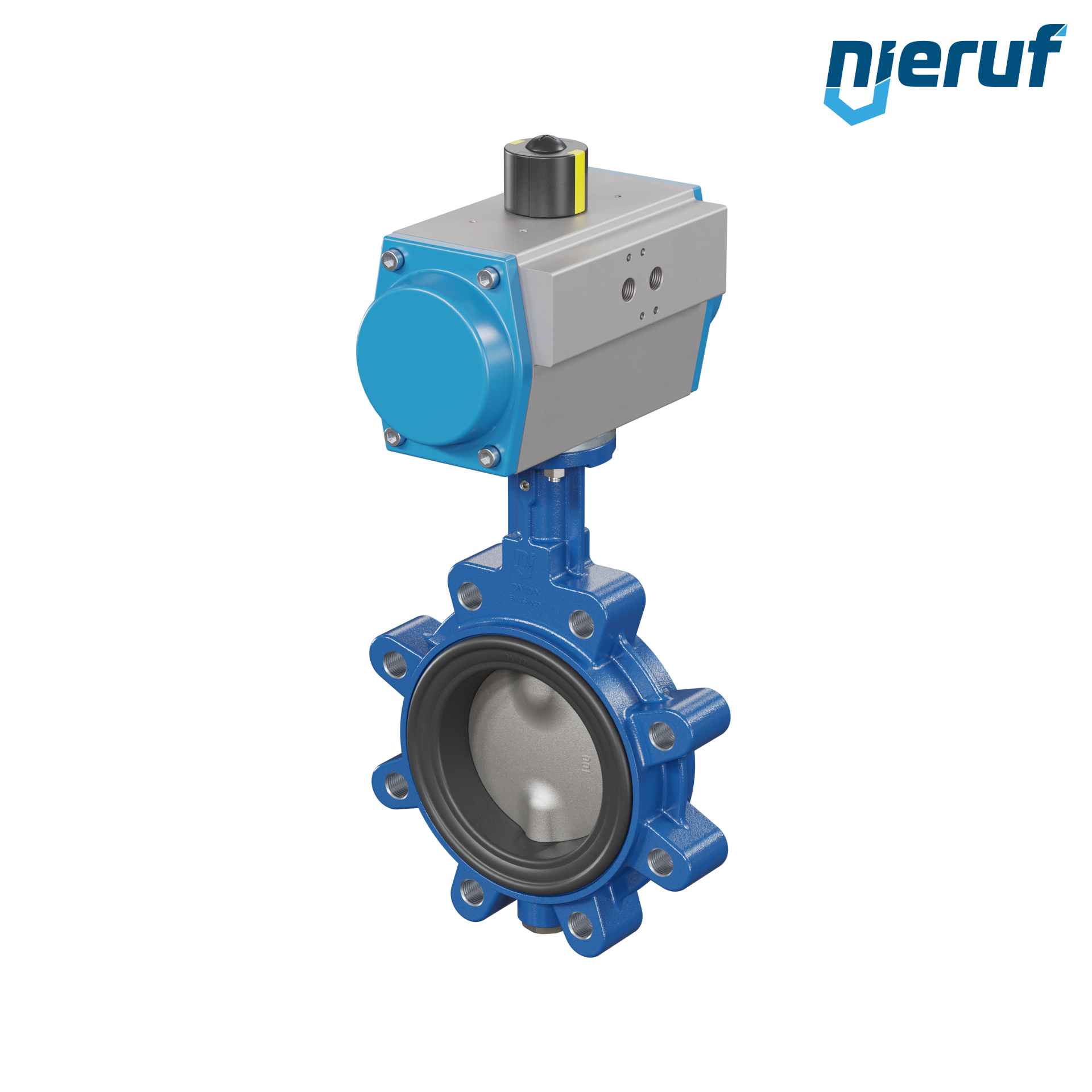 valvola a farfalla DN 100 AK02 EPDM alta temperatura & FDA attuatore pneumatico a doppio effetto