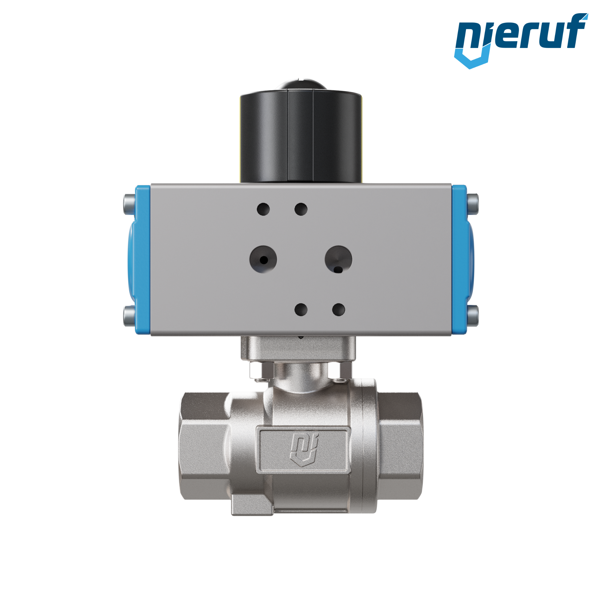 valvola a sfera pneumatica DN20 - 3/4" pollici azionamento rotativo a doppio effetto PK02