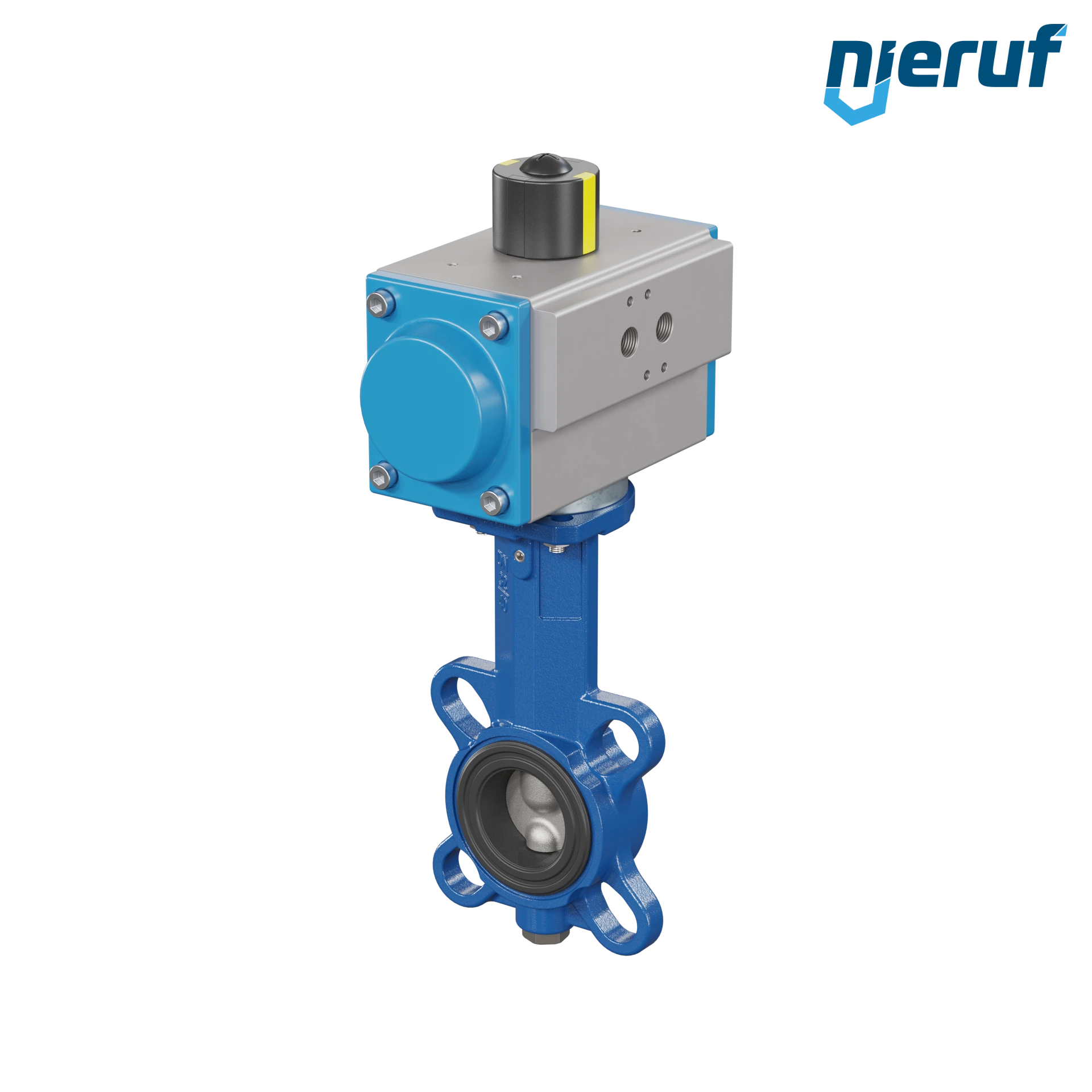 valvola a farfalla DN 40 AK01 FPM attuatore pneumatico a doppio effetto
