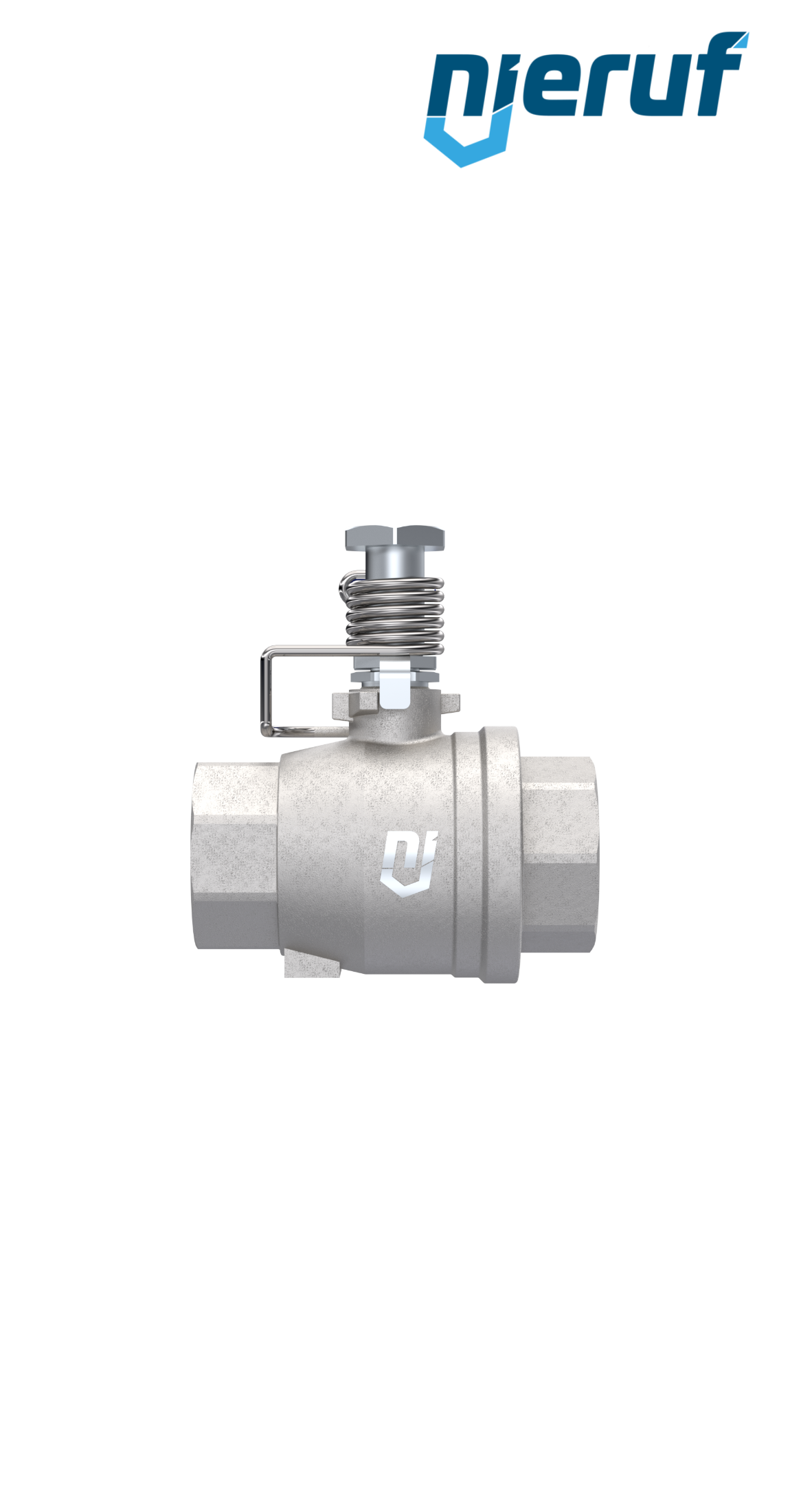 valvola a sfera con molla di ritorno DN15 - 1/2" pollici GK12 filettatura interna