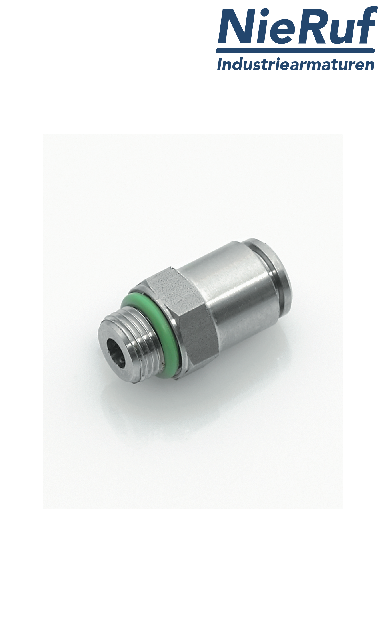 collegamento a vite dritto EF01 acciaio inossidabile FKM G1/4" D6mm collegamento a vite dritto EF01 acciaio inossidabile FKM G1/4" D6mm