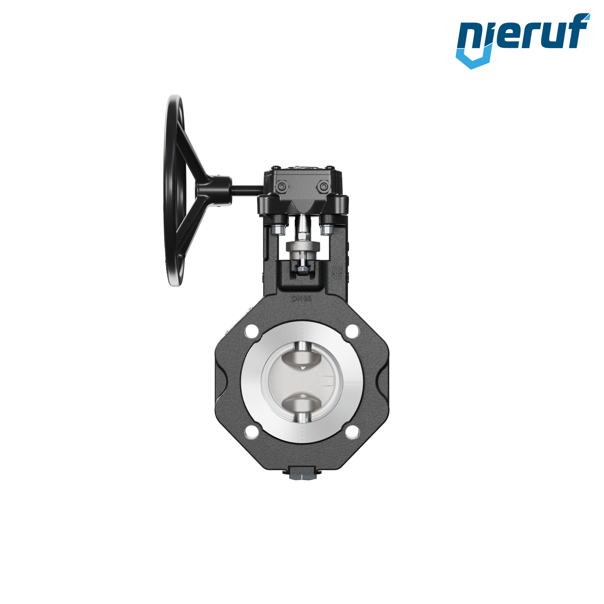 valvola a farfalla doppio eccentrico AK12 DN 65 PN10-40 volantino