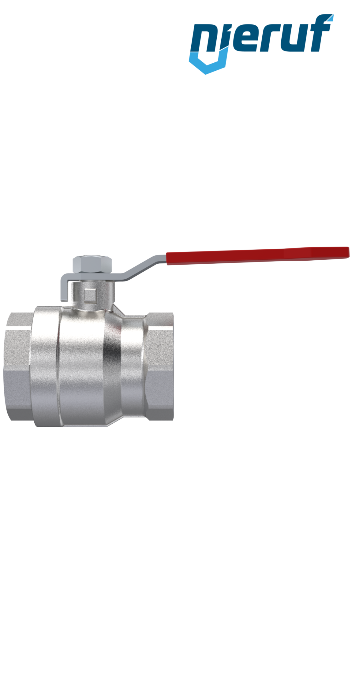 valvola a sfera a 2 vie DN32 - 1 1/4" pollici GK01 entrambi i lati con filettatura interna