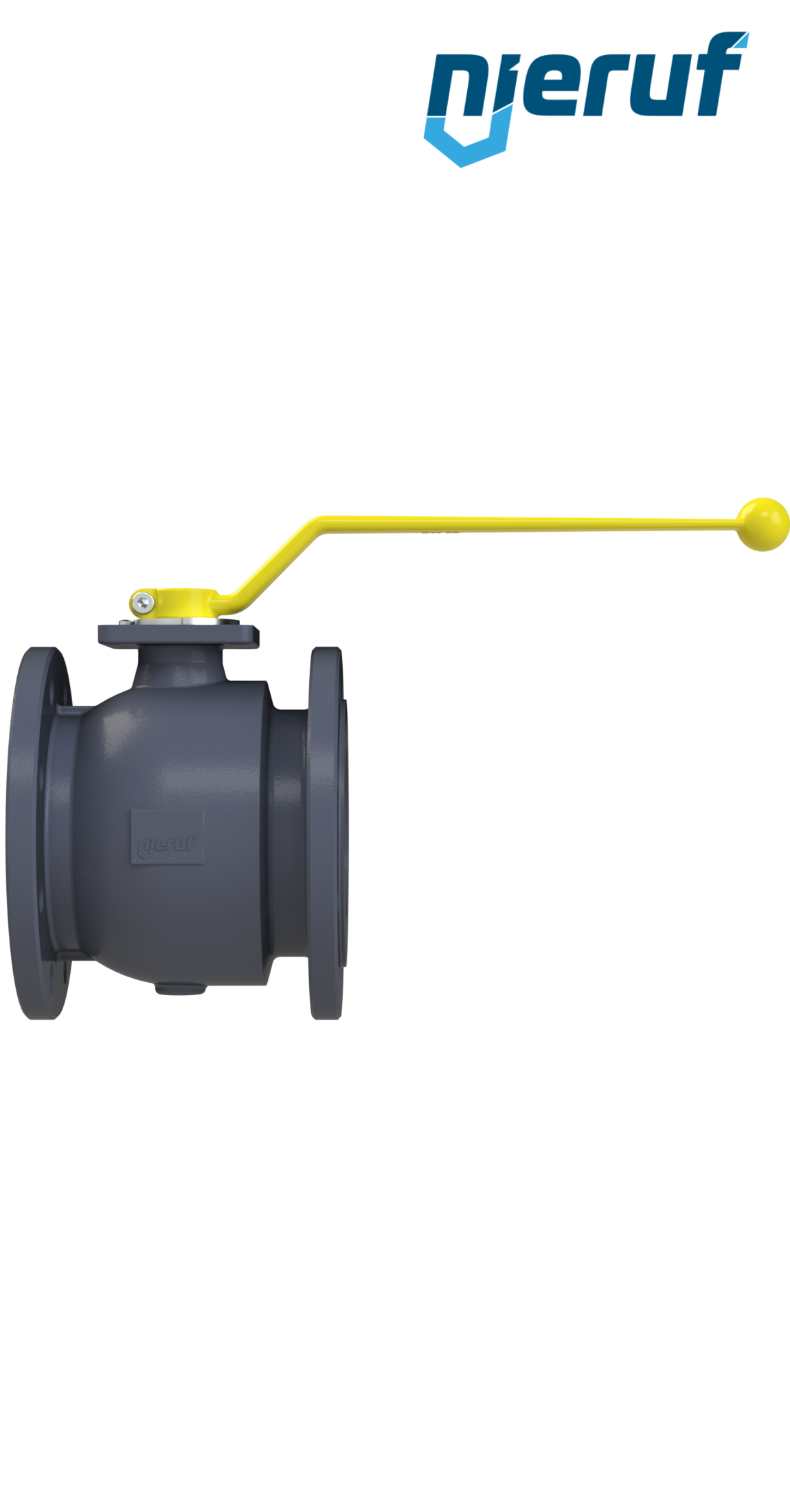 valvola a sfera flangiata DN125 FK02 ghisa sferoidale GJS 400-18 sfera interamente in acciaio inossidabile 1.4408 DVGW gas