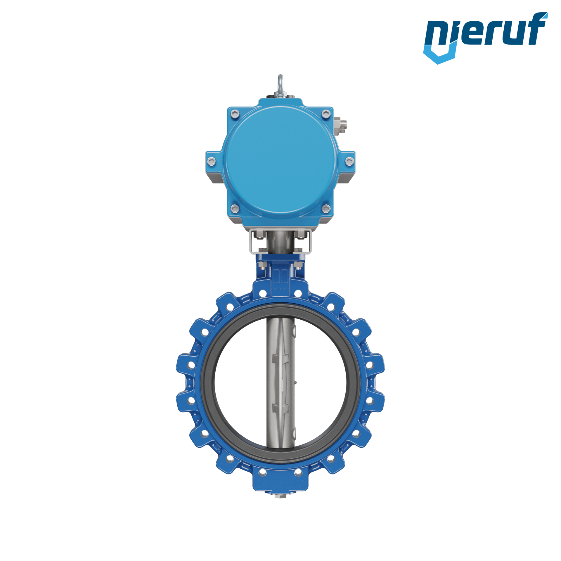 valvola a farfalla DN 400 AK02 EPDM alta temperatura & FDA attuatore pneumatico a semplice effetto apertura a molla