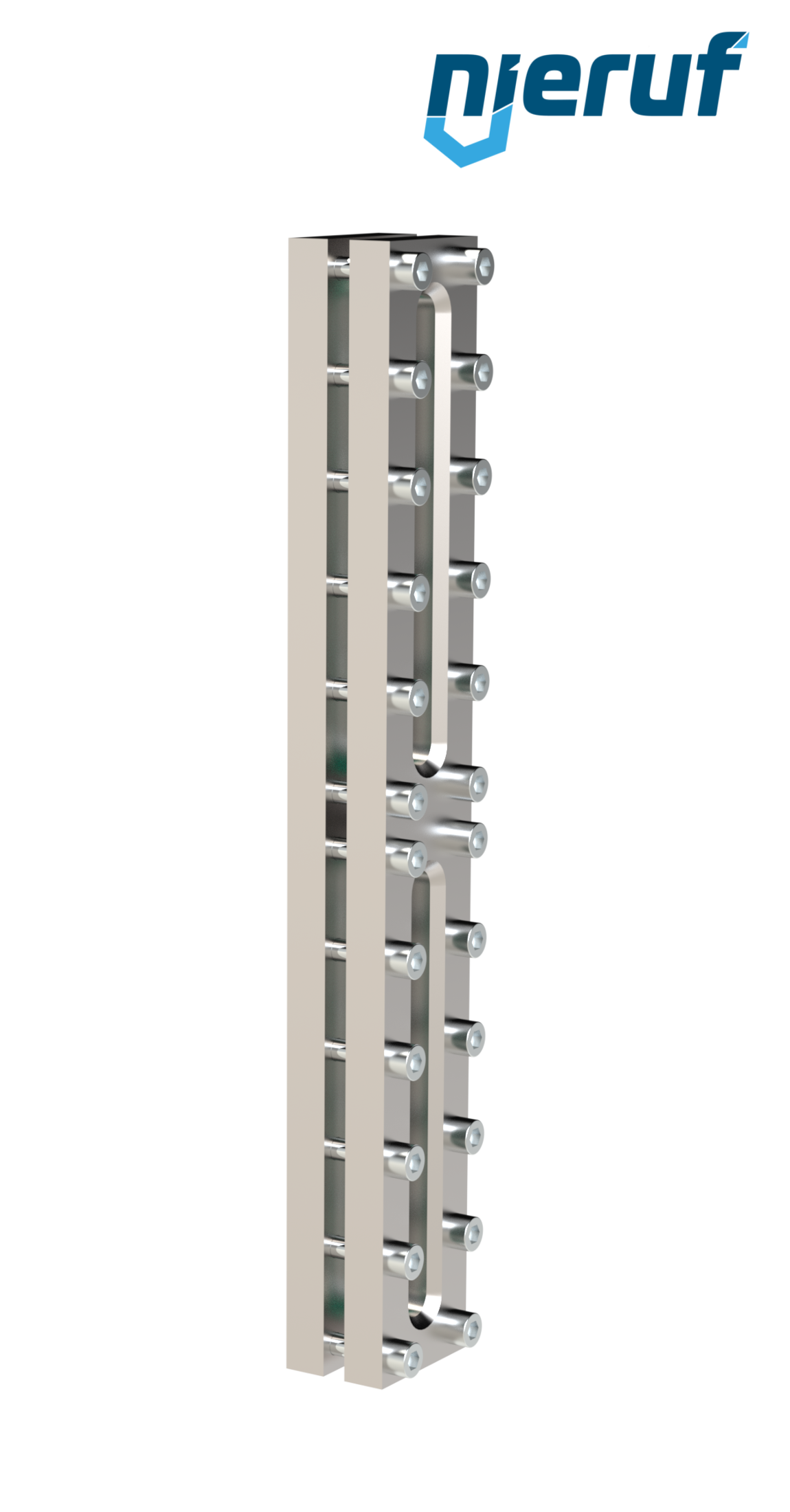 oblò di osservazione per serbatoi L=500mm  BS03 acciaio inossidabile 1.4571 vetro borosilicato, reflex 16bar