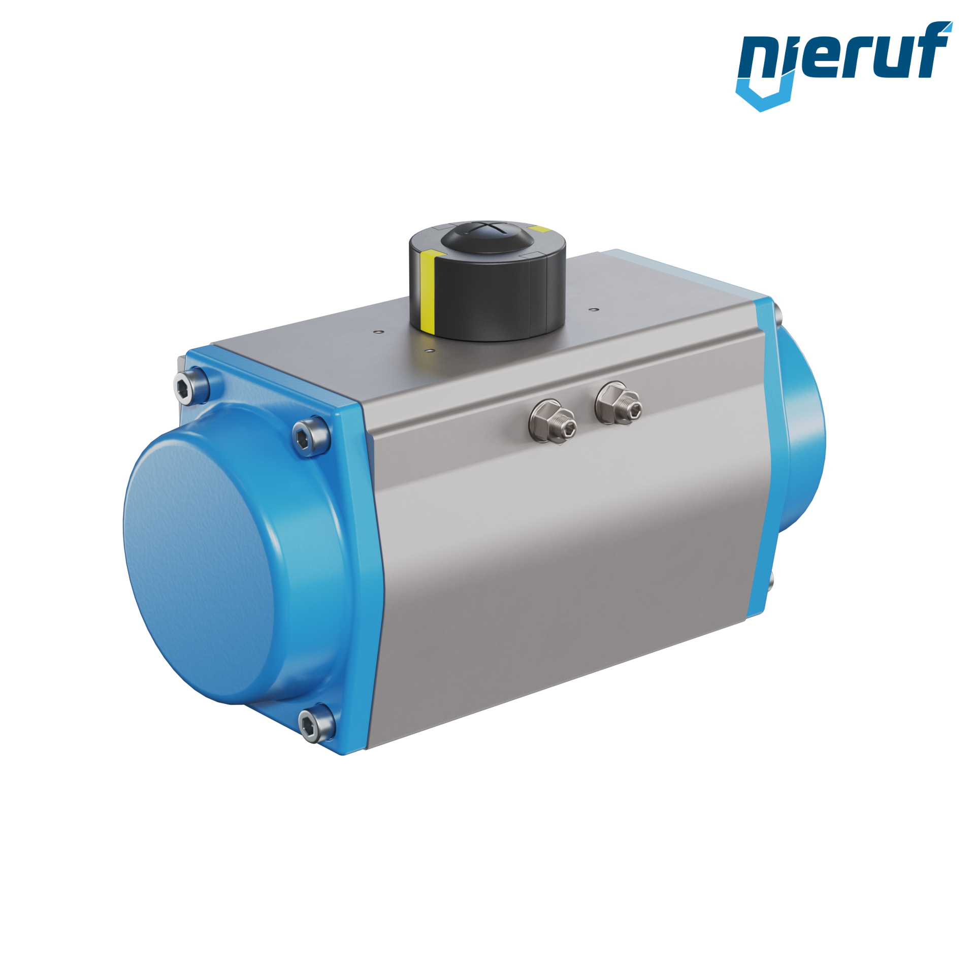 attuatore pneumatico AN02 a effetto semplice, apertura a molla GS-105 90° con 7 molle