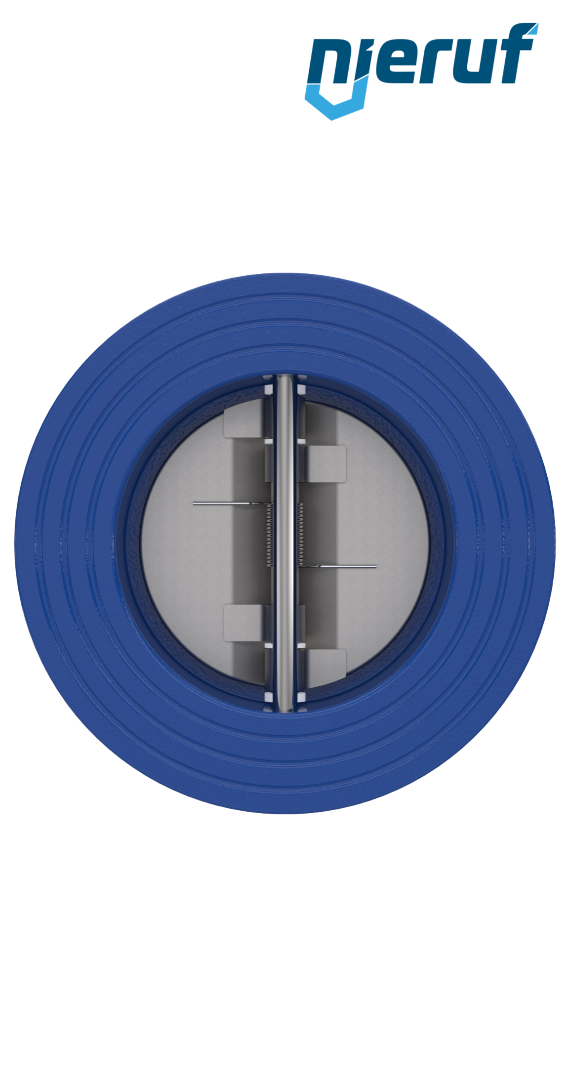valvola di ritegno a doppio battente DN65 ANSI150 DR01 ANSI 150 GGG40 con rivestimento epossidico blu 180µm  EPDM