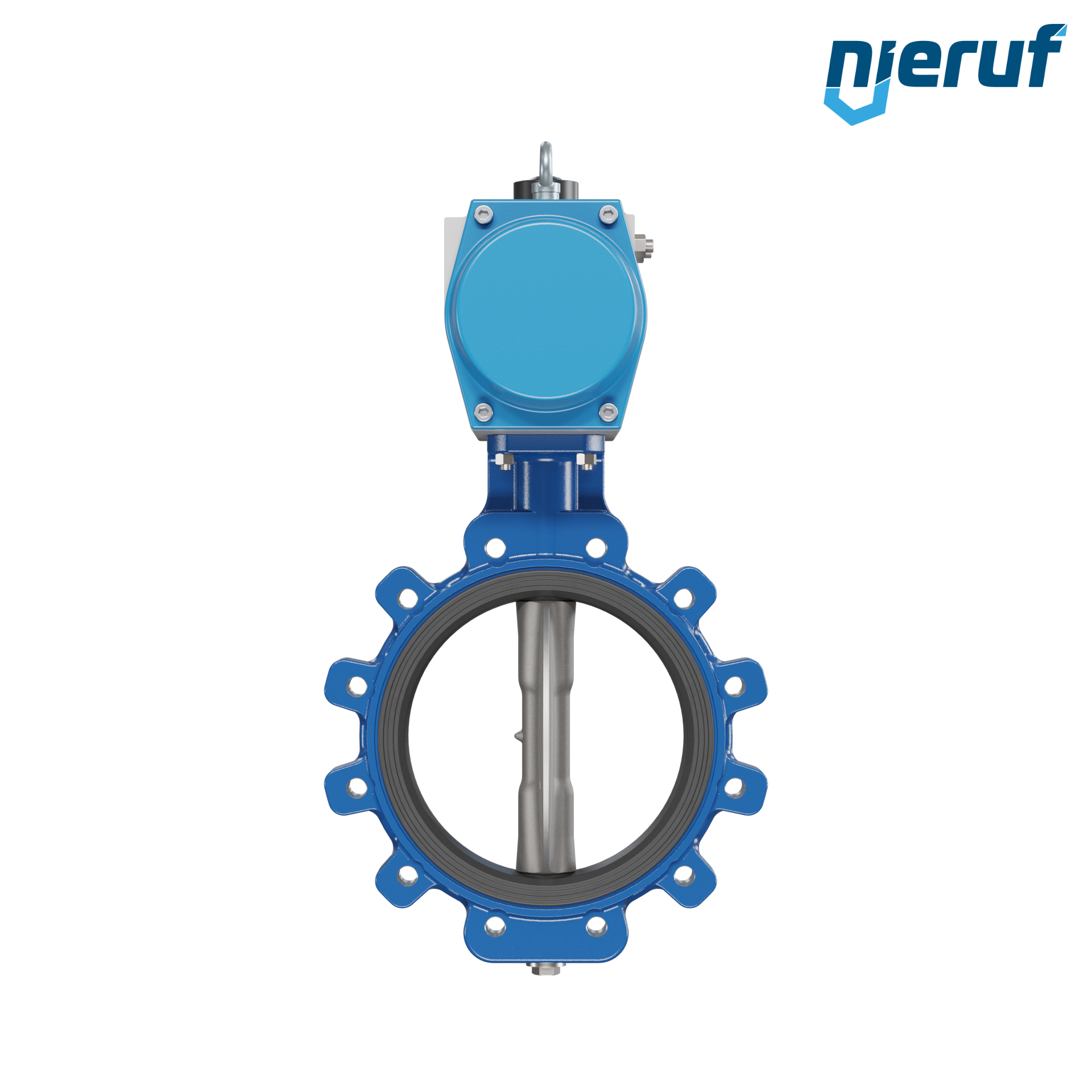valvola a farfalla DN250 AK02 EPDM DVGW acqua potabile, WRAS, ACS, W270 attuatore pneumatico a semplice effetto apertura a molla