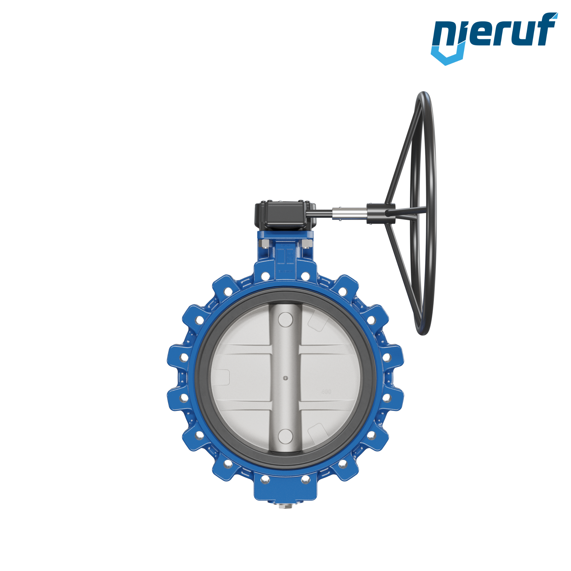 valvola a farfalla AK02 DN 400 PN10 conforme FDA volantino