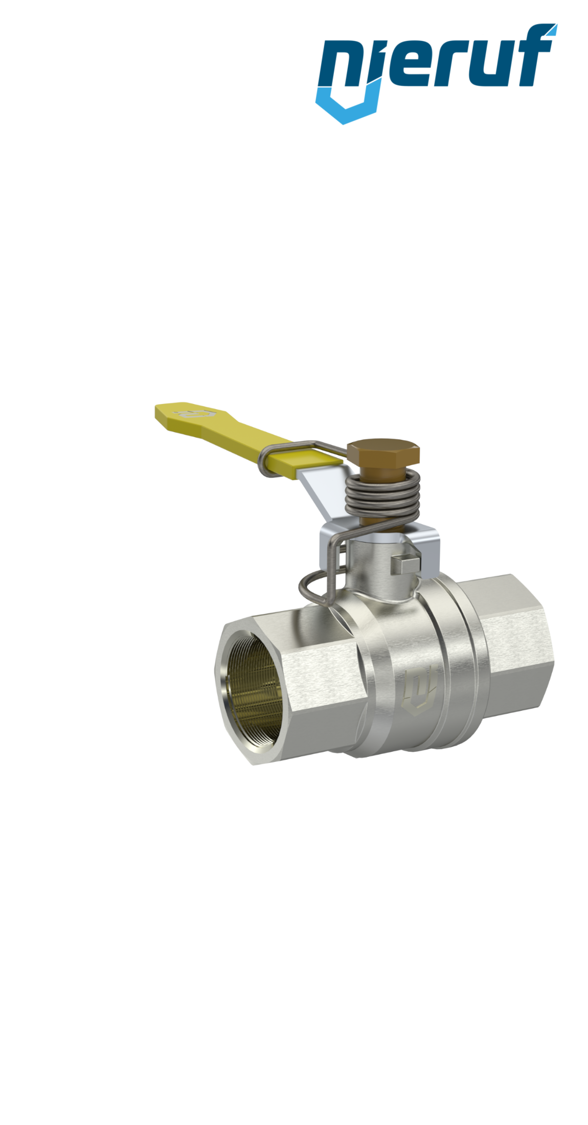 valvola a sfera con molla di ritorno DN8 - 1/4" pollici GK13