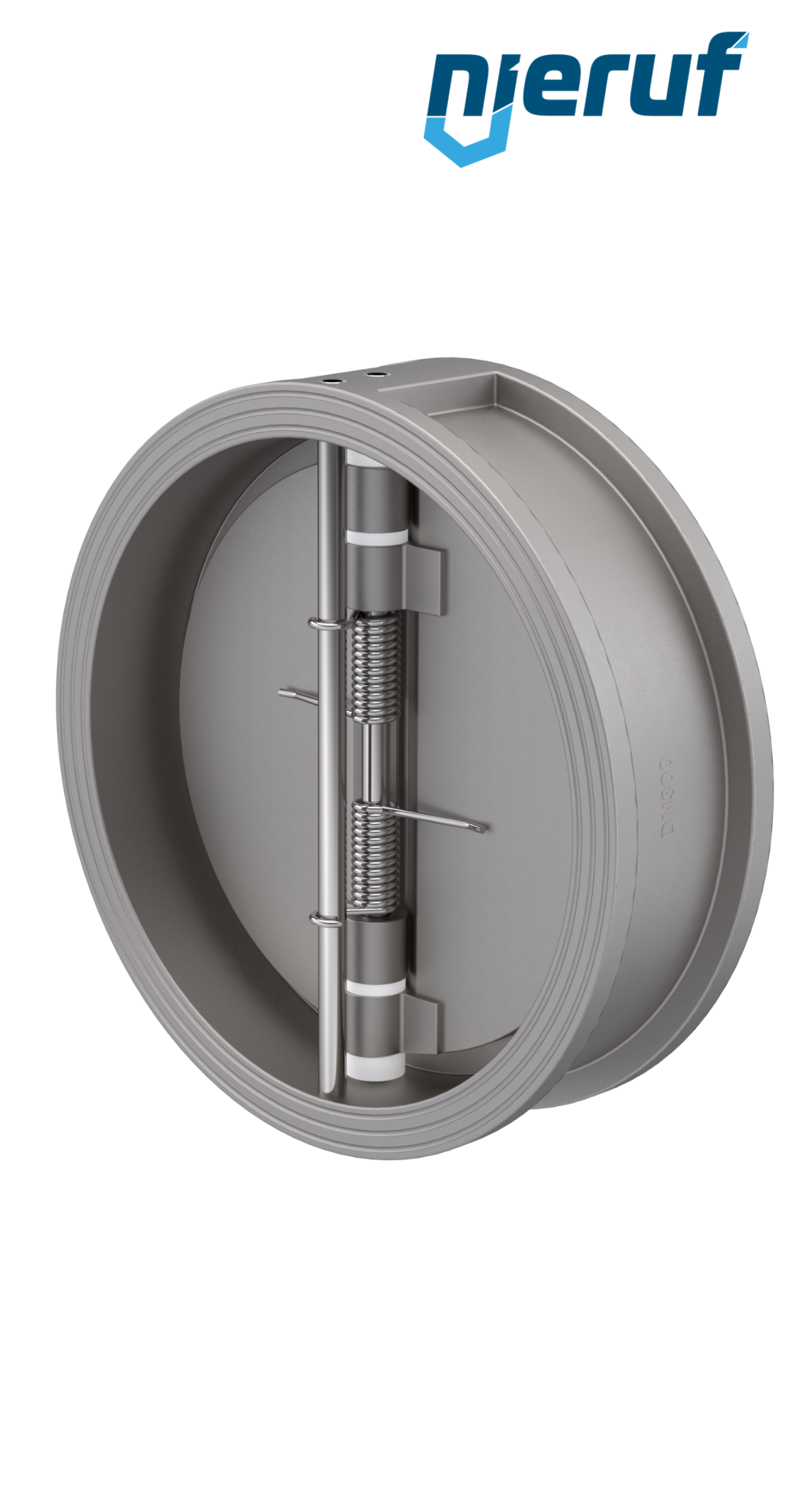 valvola di ritegno a doppio battente DN300 DR03 acciaio inossidabile 1.4408 NBR