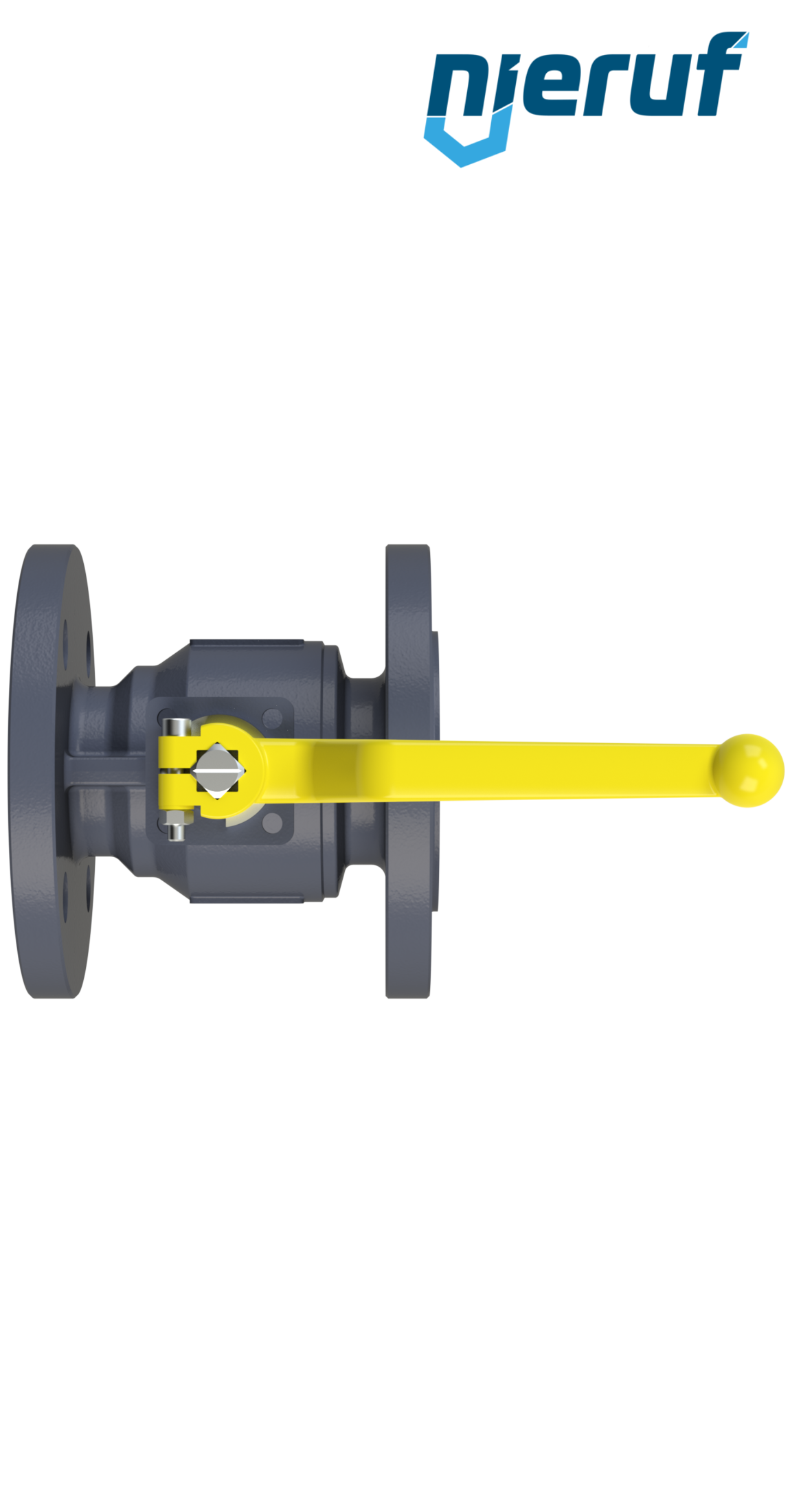 valvola a sfera flangiata DN32 FK02 ghisa sferoidale GJS 400-18 sfera interamente in acciaio inossidabile 1.4408 DVGW gas