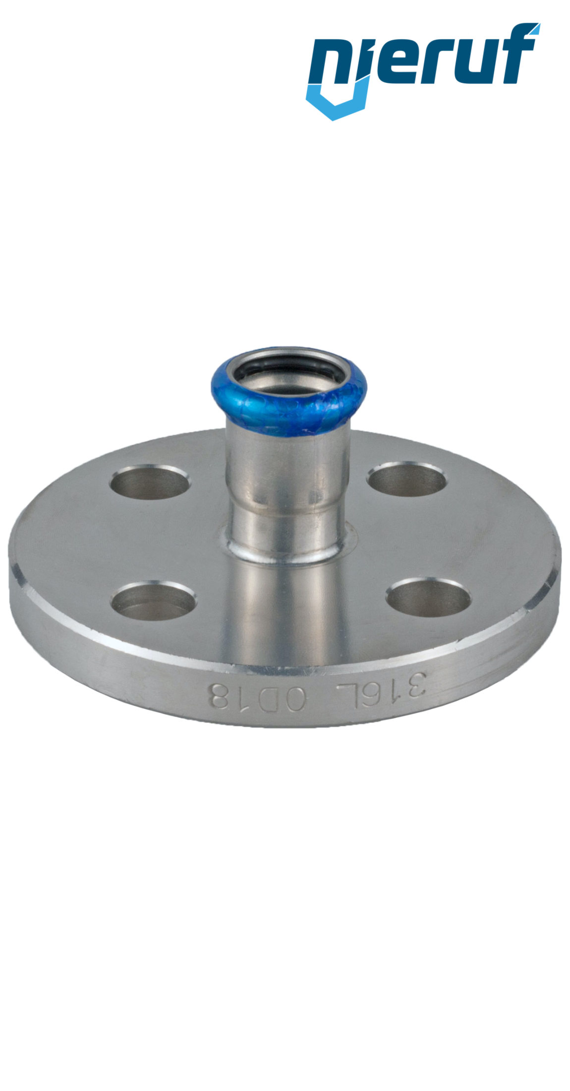 Raccordo flangiato F DN50 - 54,0 mm acciaio inox