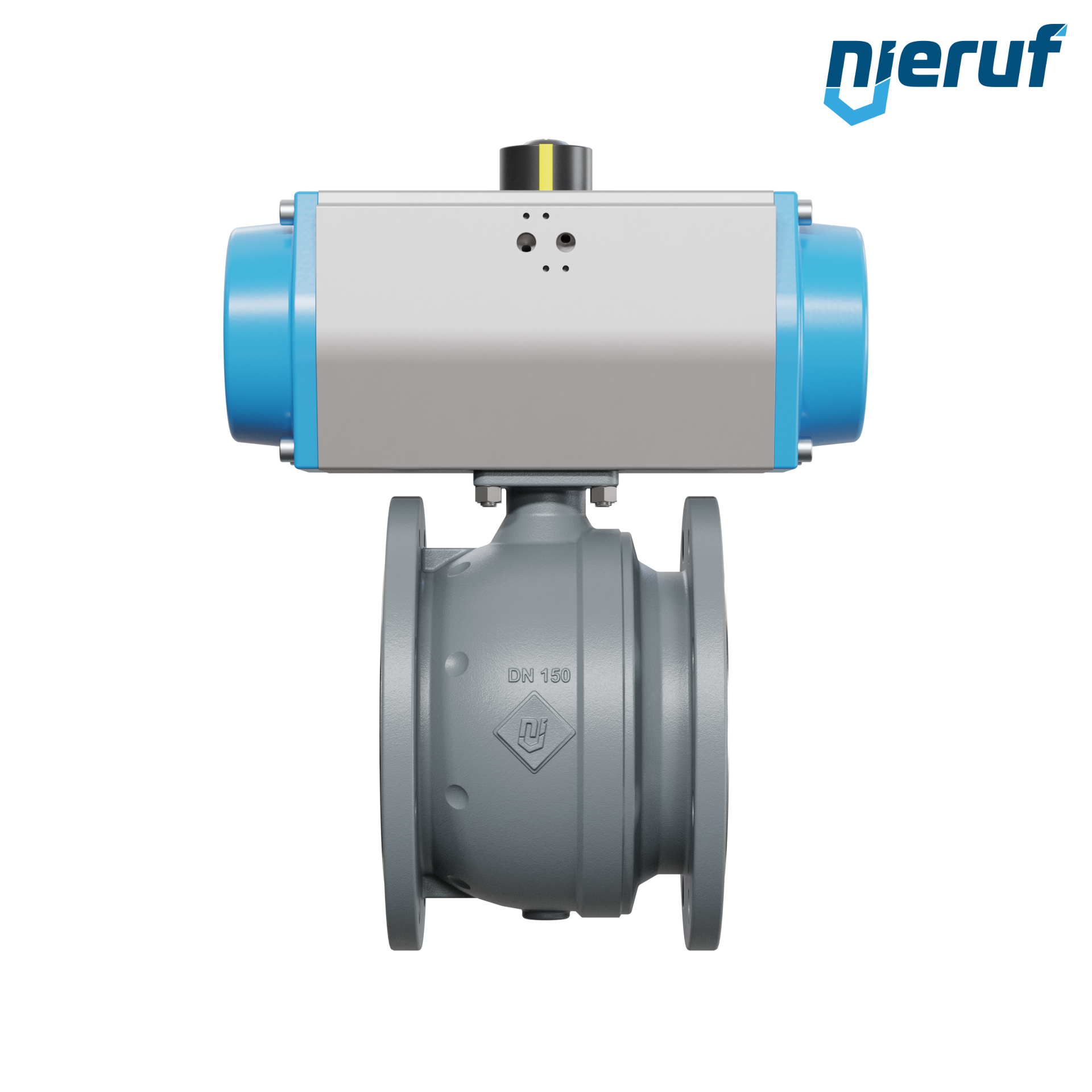 valvola a sfera automatica DN150 - 6" pollici PK04 azionamento rotativo pneumatico a semplice effetto