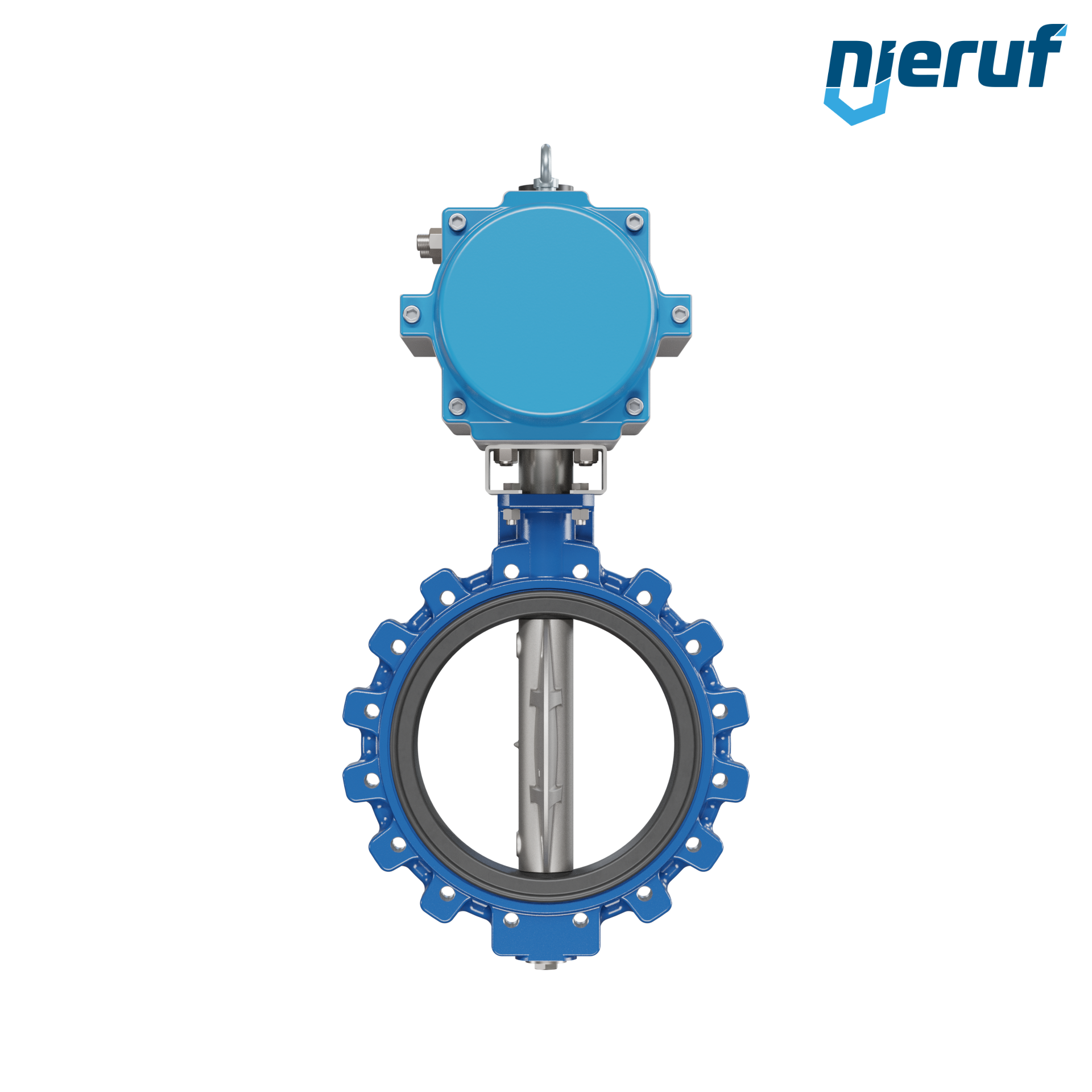 valvola a farfalla DN 400 AK02 EPDM alta temperatura & FDA attuatore pneumatico a semplice effetto apertura a molla
