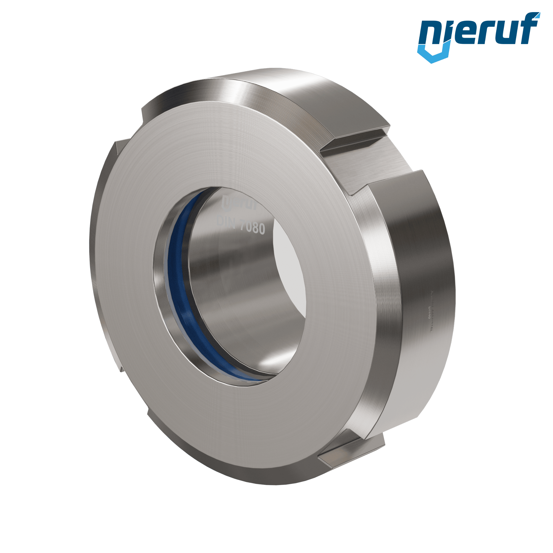 oblò di osservazione / specola visiva DN40 - 1 1/2" pollici secondo DIN 11851 acciaio inossidabile 1.4404 / AISI 316L