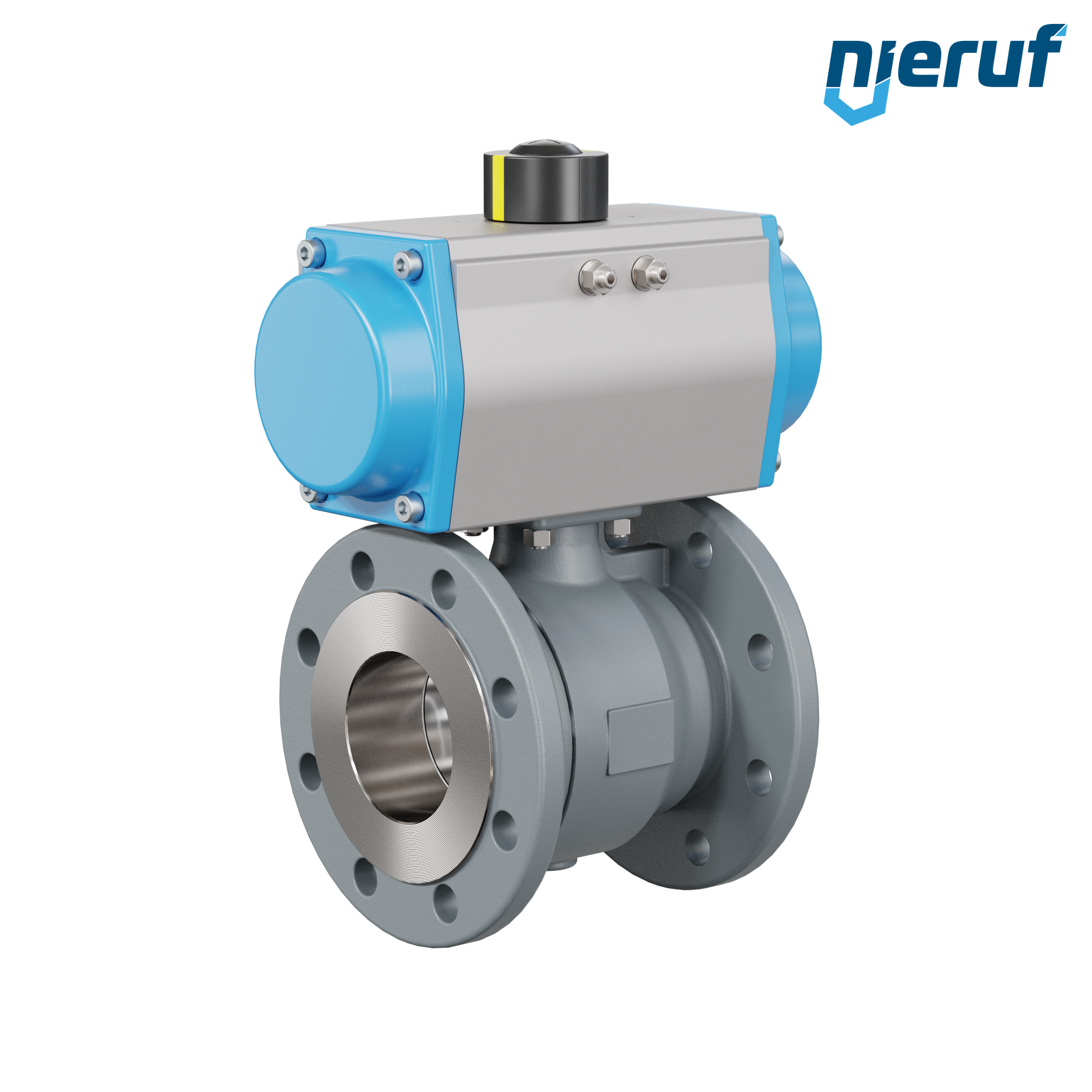 valvola a sfera automatica DN80 - 3" pollici PK04 azionamento rotativo pneumatico a semplice effetto apertura a molla