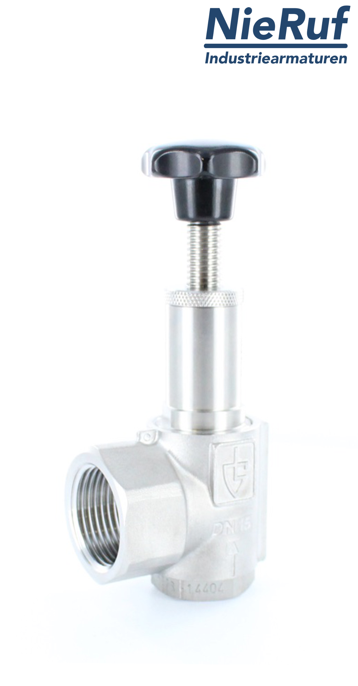 valvola di troppo pieno ad angolo 1 1/2" pollici filettat. est UV15 acciaio inossidabile 1,0 - 1,3 bar