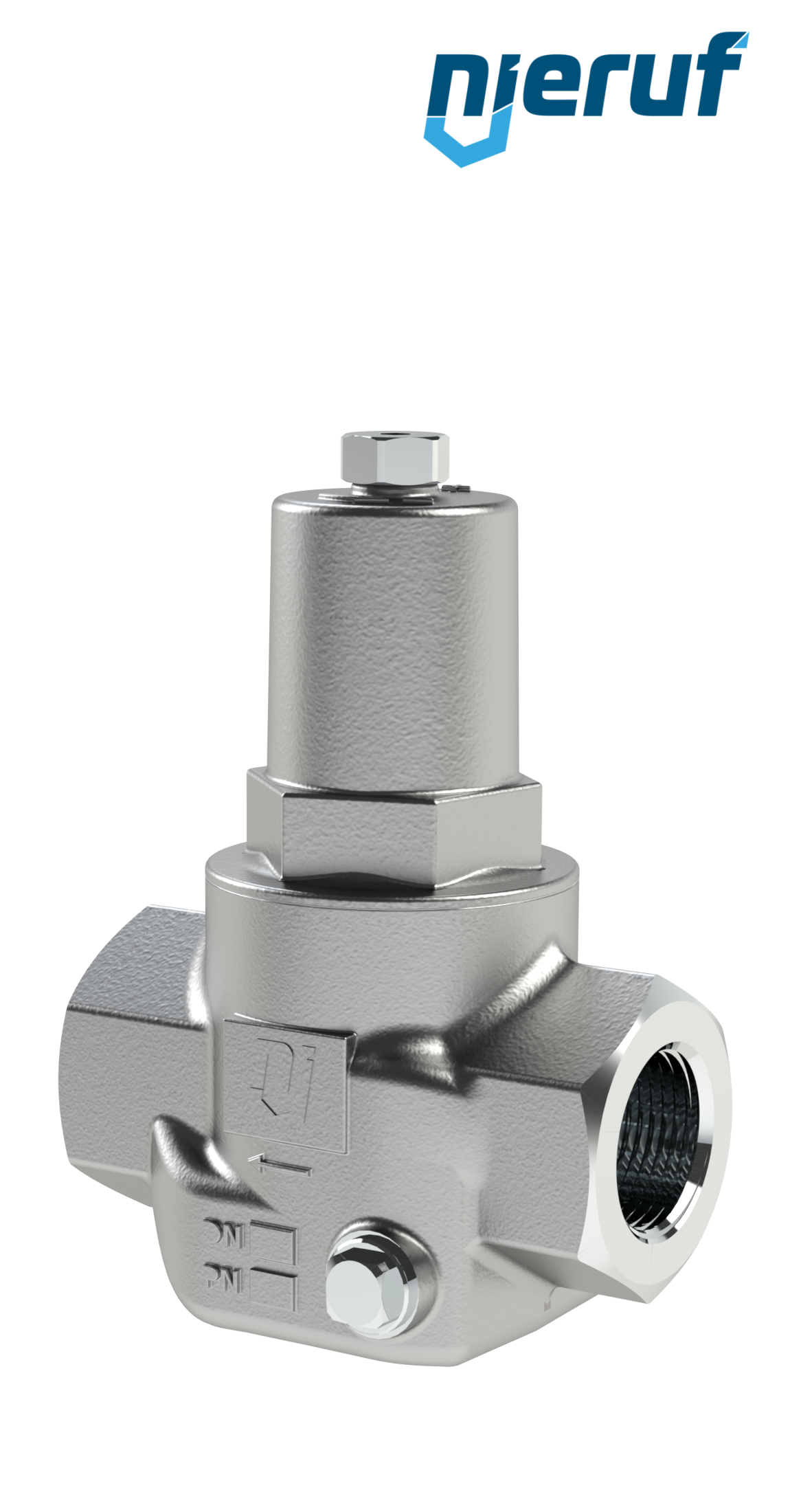 riduttore di pressione 1/2" pollici DM21 acciaio inossidabile PTFE / EPDM / FEPM 2.0 - 5.0 bar