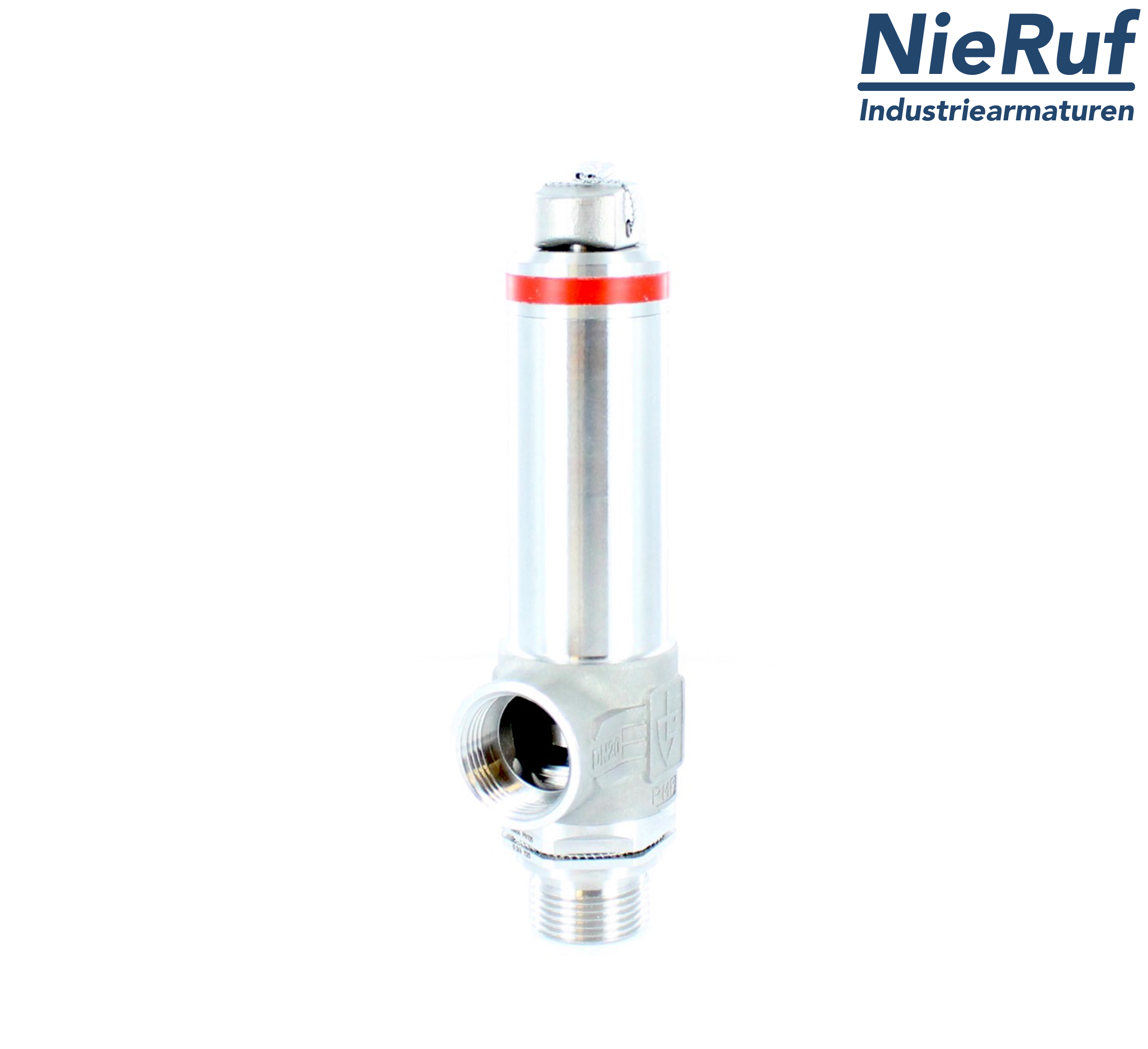 valvola di sicurezza criogenica DN15 3/4" M x 3/4" F SV14, acciaio inox PTFE, con leva