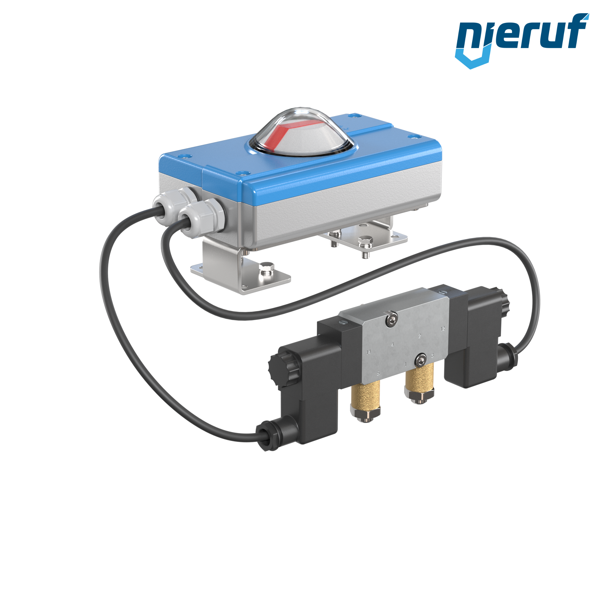 Regolatore di posizione PS01 per attuatori pneumatici a doppio effetto volume d'aria a partire da 5 l Regolatore di posizione PS01 per attuatori pneumatici a doppio effetto volume d'aria a partire da 5 l