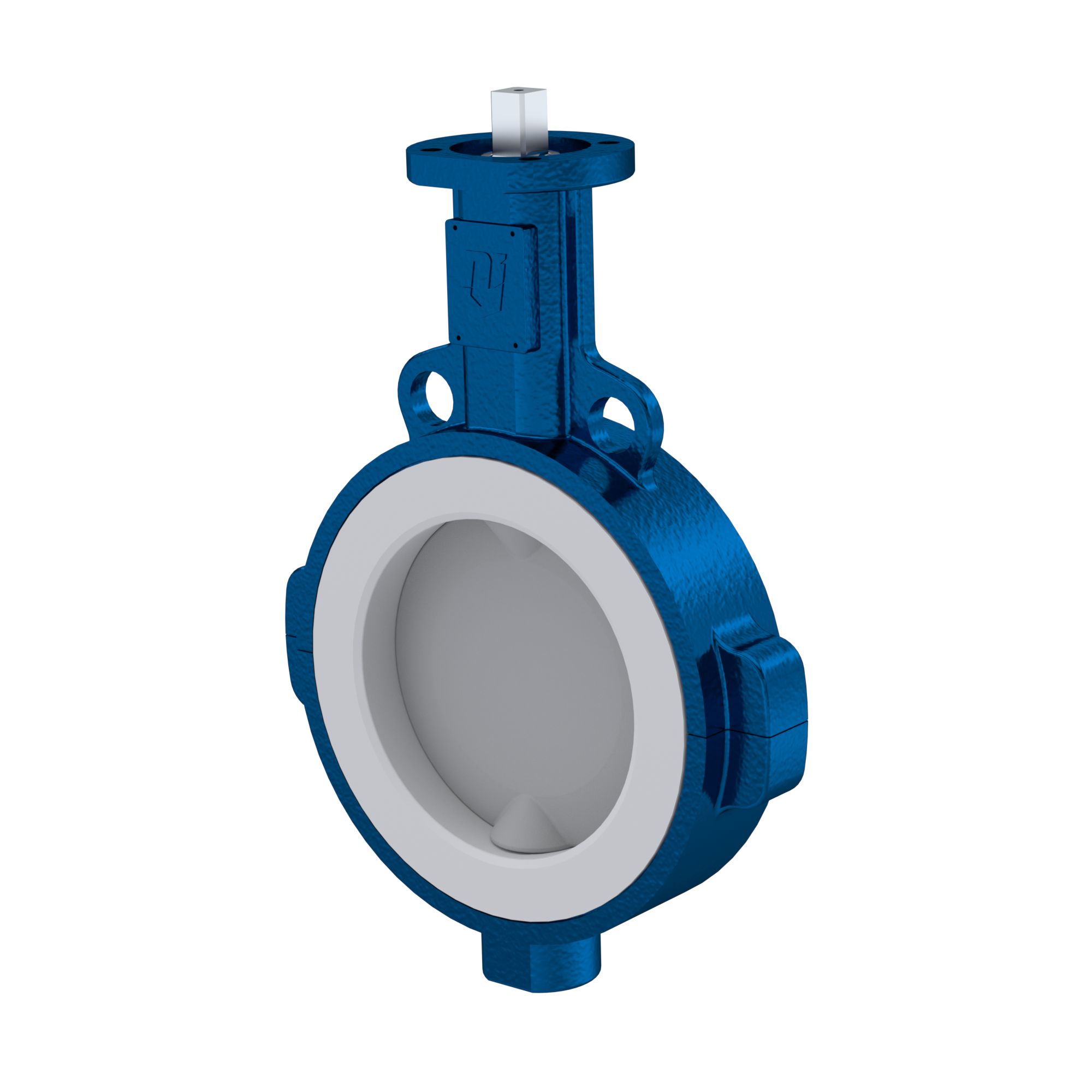 valvola a farfalla PTFE AK09 DN200 PN10-PN16 senza leva inserto in silicone