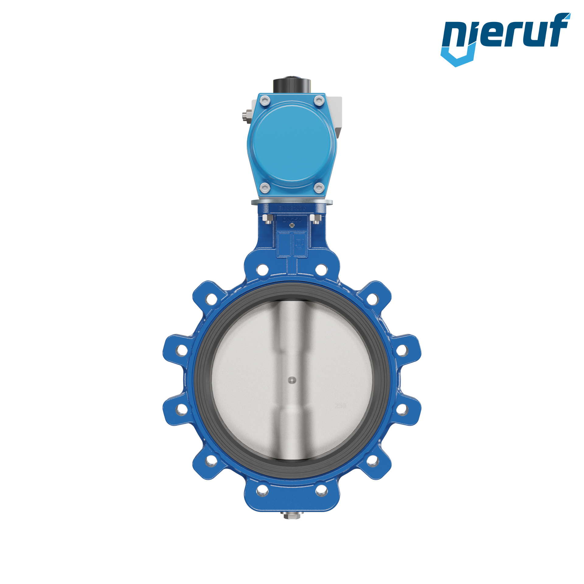 valvola a farfalla DN250 AK02 EPDM DVGW acqua potabile, WRAS, ACS, W270 attuatore pneumatico a doppio effetto