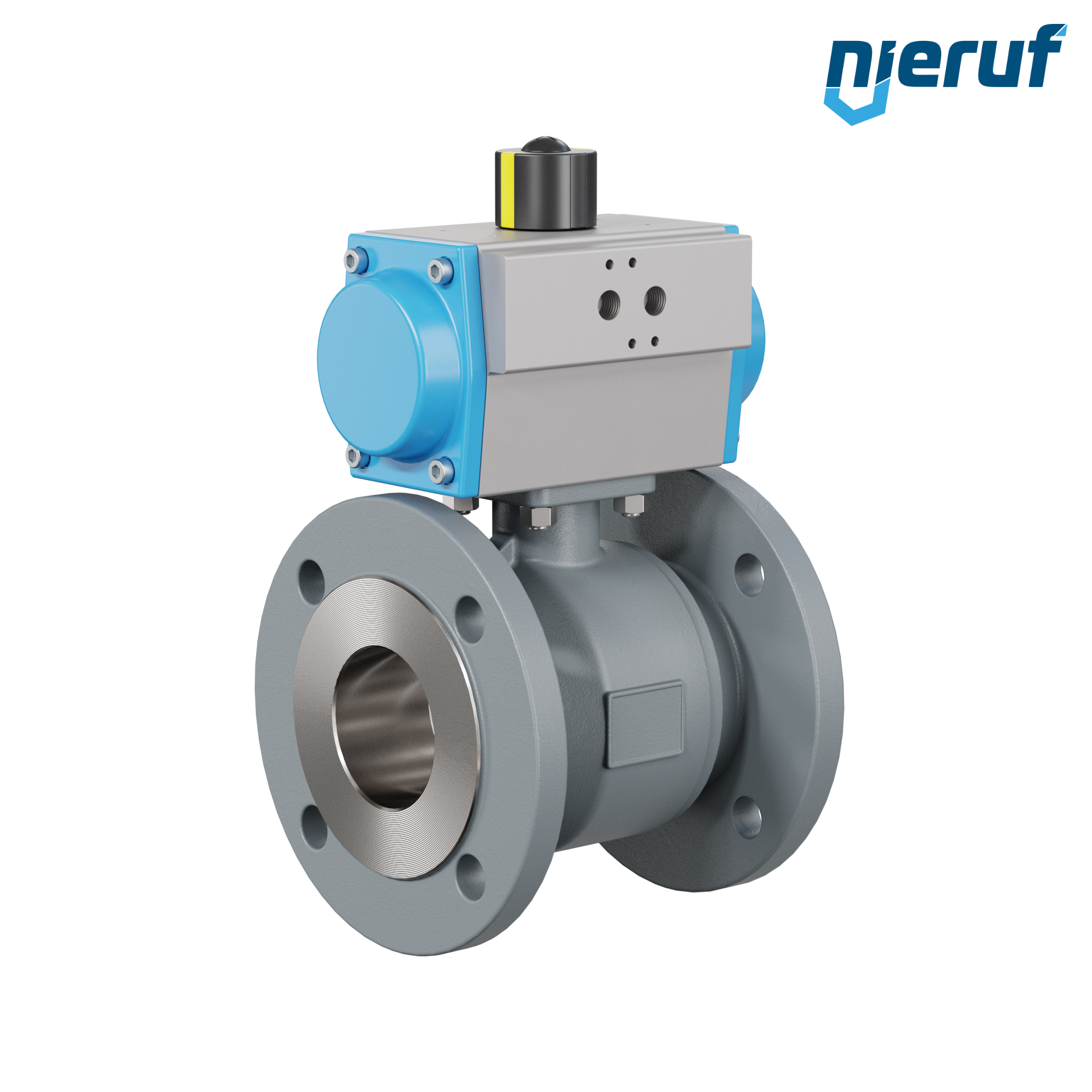 valvola a sfera automatica DN65 - 2 1/2" pollici PK04 azionamento rotativo pneumatico a doppio effetto