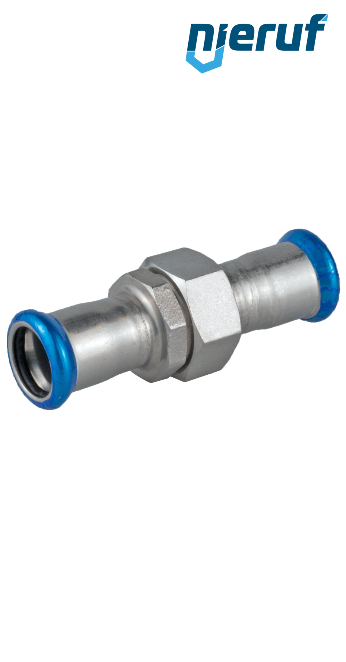 Raccordi dritti a pressare F x F DN15 - 18,0 mm acciaio inox